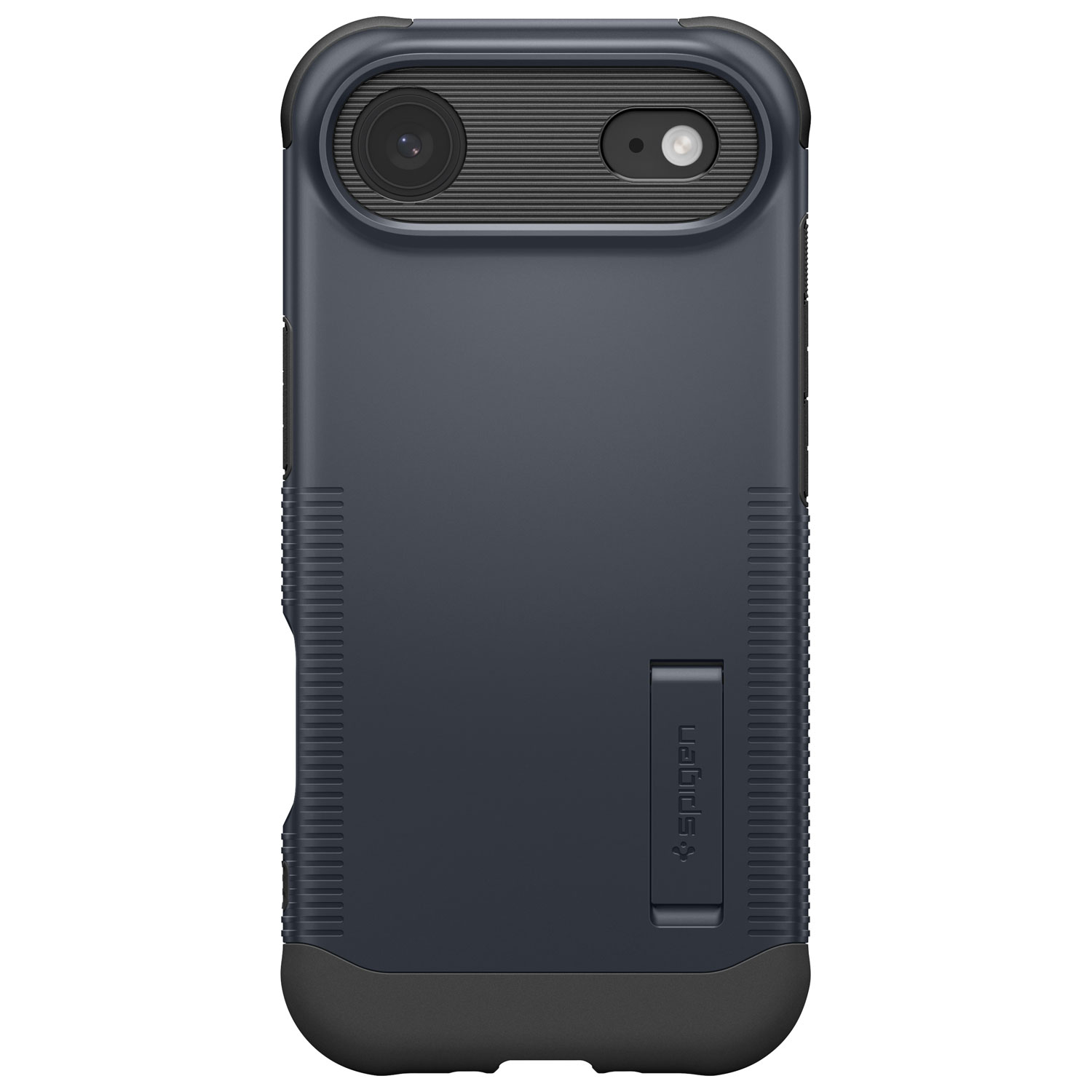 Étui rigide ajusté Slim Armor MagFit de Spigen avec anneau magnétique pour iPhone Air - Ardoise métallique