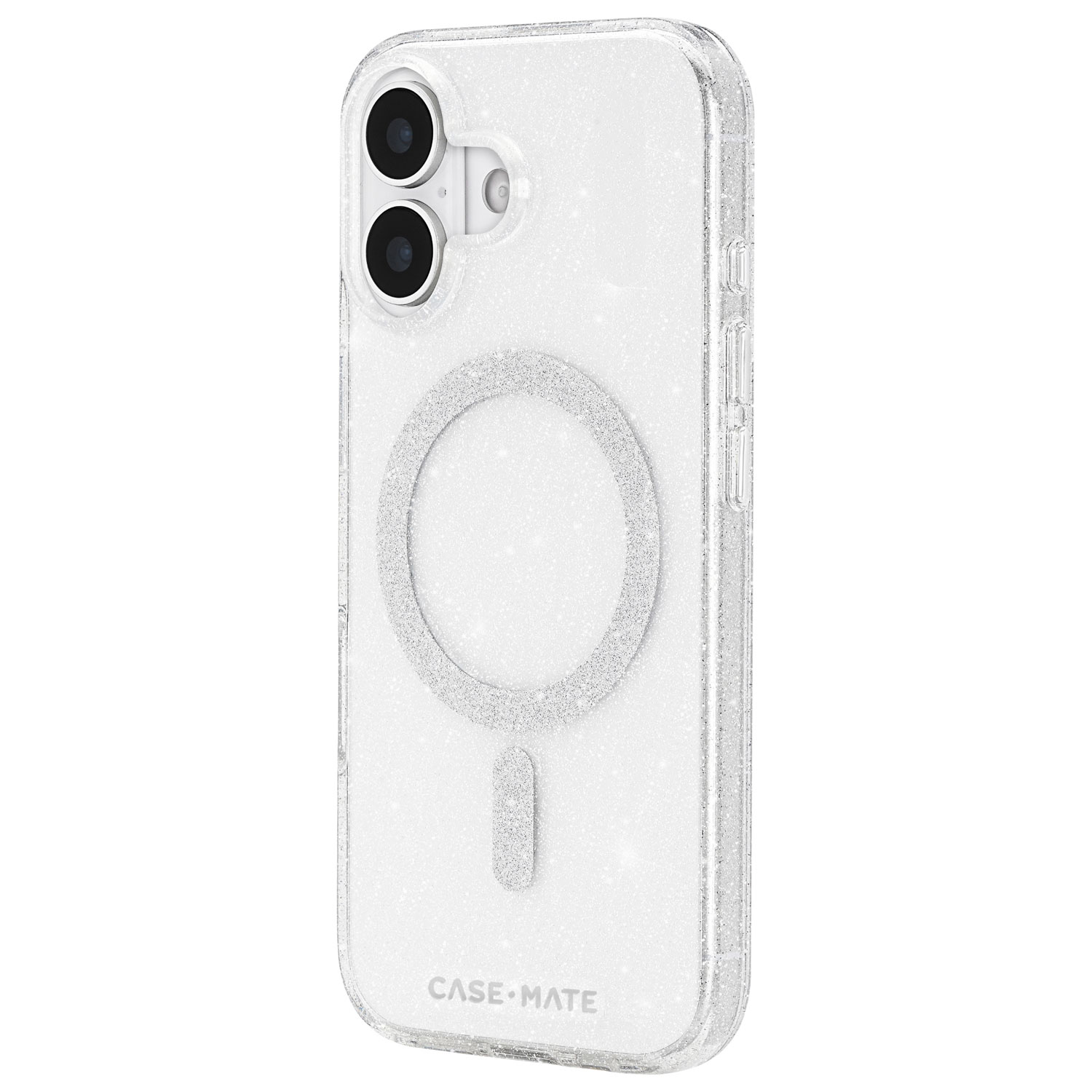 Case-Mate Fitted Hard Shell Case with MagSafe for iPhone 17 - SheerTwinkle/Silver