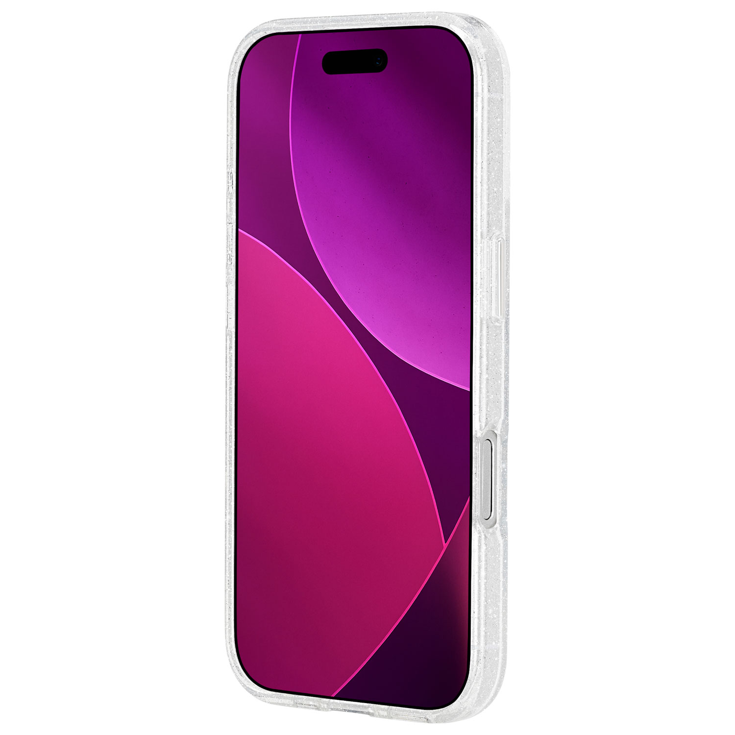 Case-Mate Fitted Hard Shell Case with MagSafe for iPhone 17 - SheerTwinkle/Silver