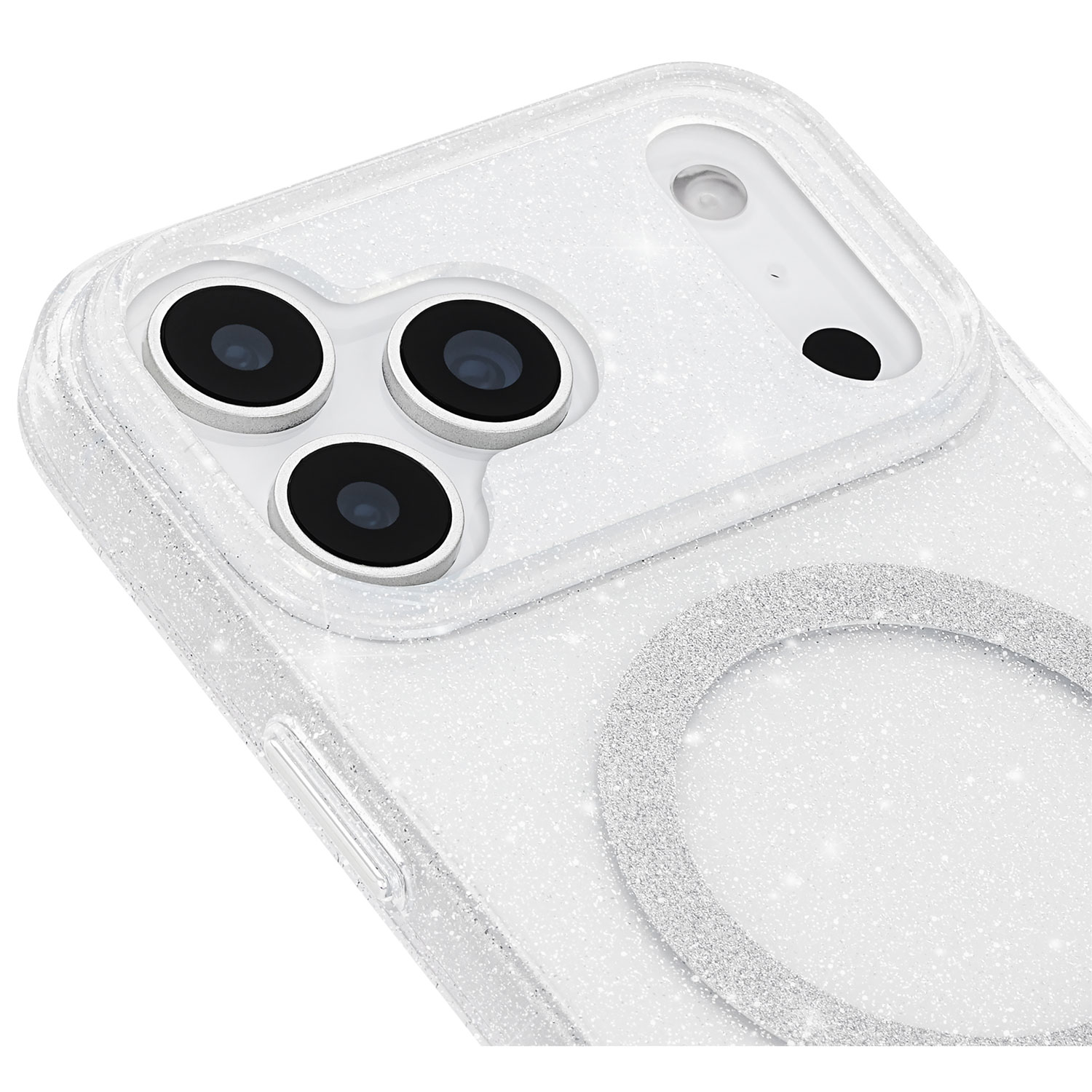 Étui rigide ajusté de Case-Mate avec MagSafe pour iPhone 17 Pro Max - Scintillant/Argenté