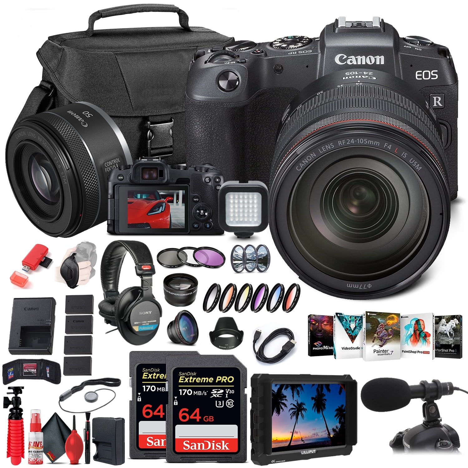Canon EOS RP Mirrorless Digital Camera with 24-105mm Lens Supreme Bundle