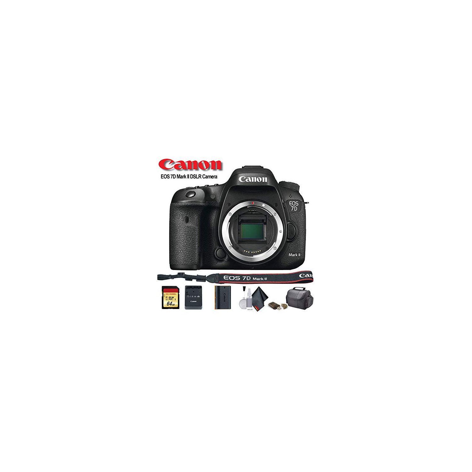 Canon EOS 7D Mark II DSLR Camera (9128B002) - Starter Bundle