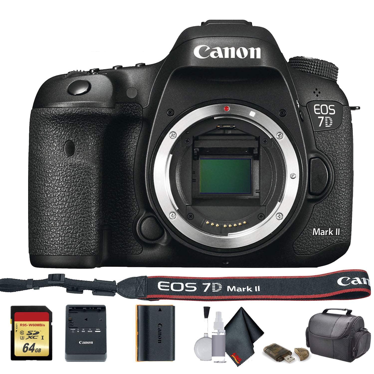 Canon EOS 7D Mark II DSLR Camera (9128B002) - Starter Bundle