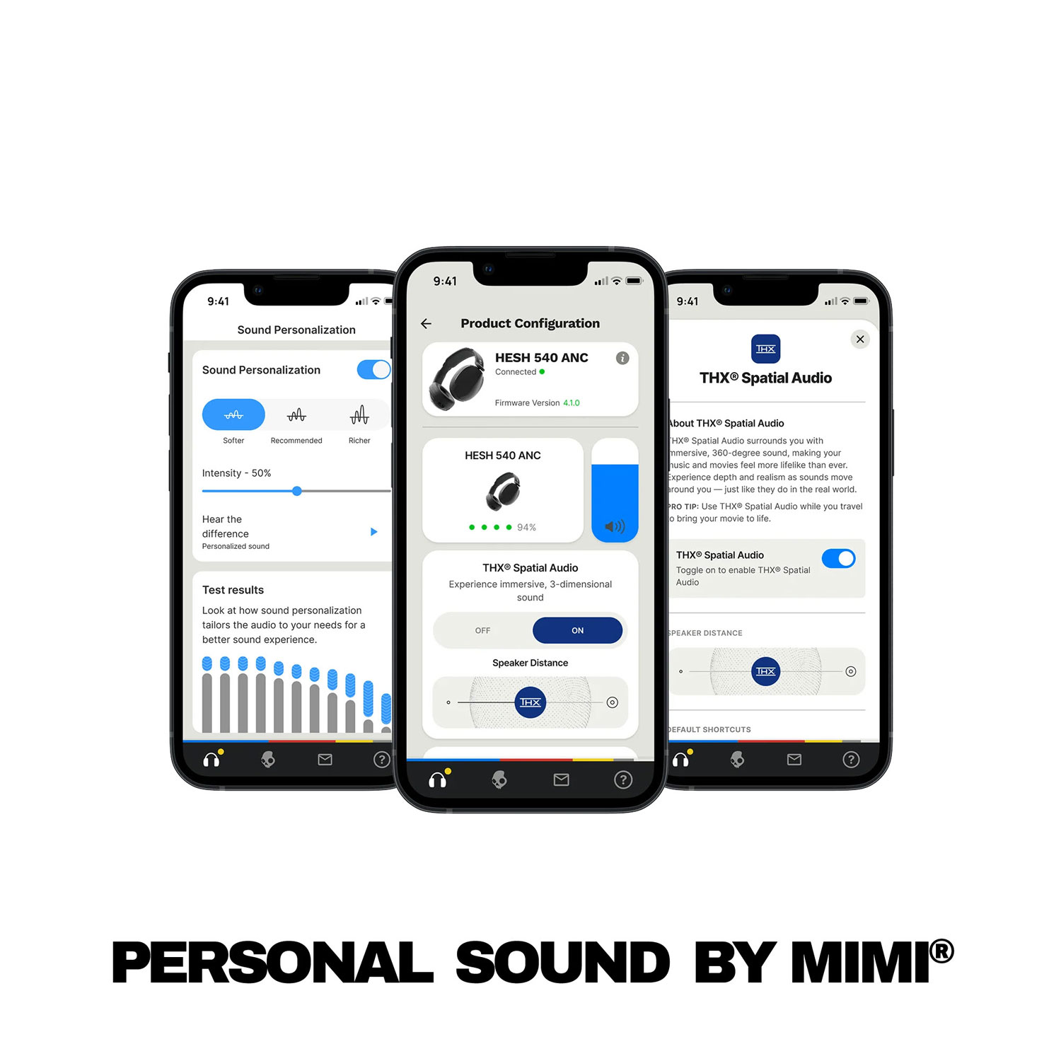 Casque d'écoute Bluetooth à suppression du bruit Hesh 540 ANC de Skullcandy - Os