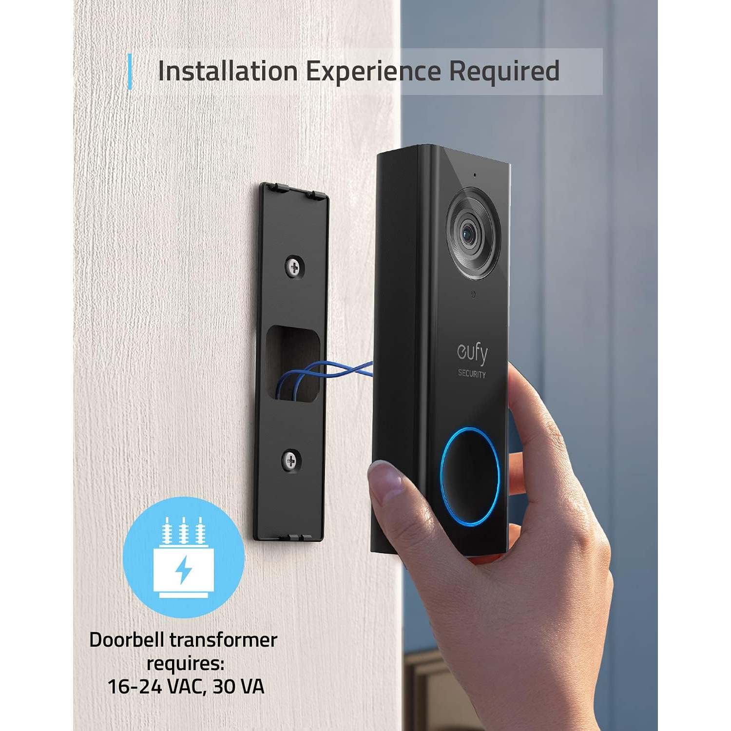 Eufy Video Doorbell 2K Wired Security Camera- Refurbished(Excellent)