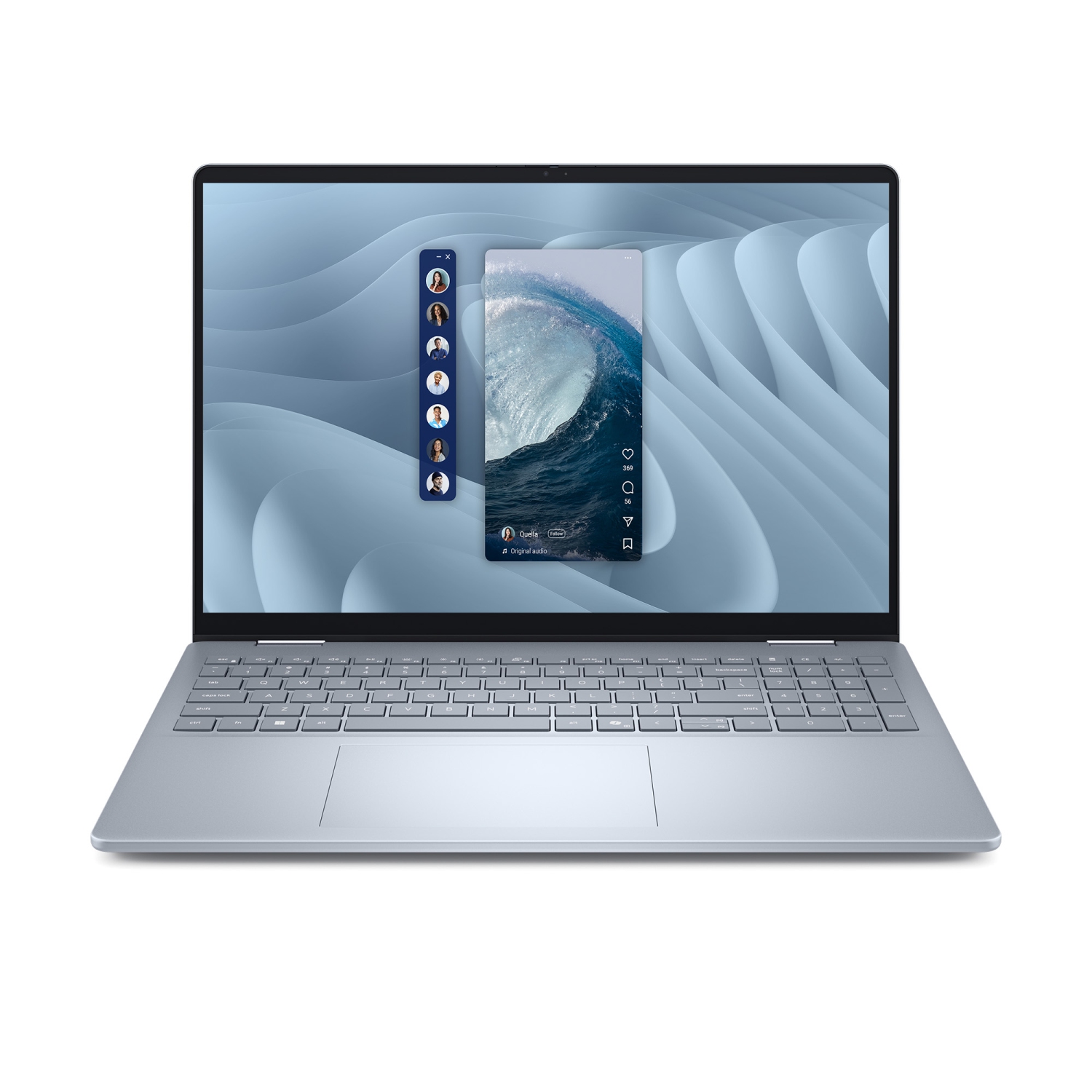 Dell Db06250 16" Laptop with Intel® Core™ Ultra 7-256V Processor, 1TB SSD, 16 GB RAM, Intel® Arc™ Graphics, Windows 11 Home - Ice Blue