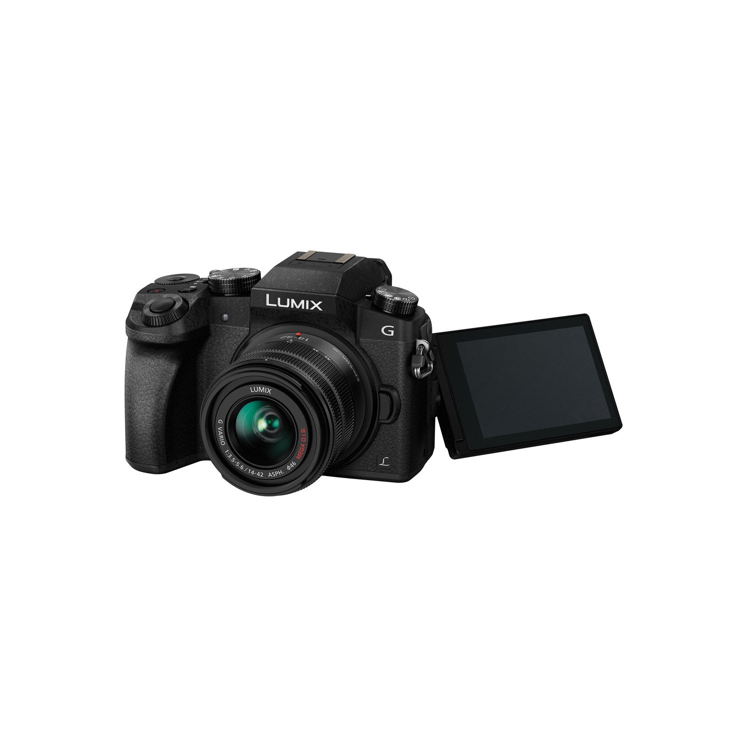 Appareil photo numérique sans miroir micro quatre tiers Lumix DMC-G7 de Panasonic avec objectif 14-42&nbsp;mm - 64&nbsp;Go - Portefeuille carte