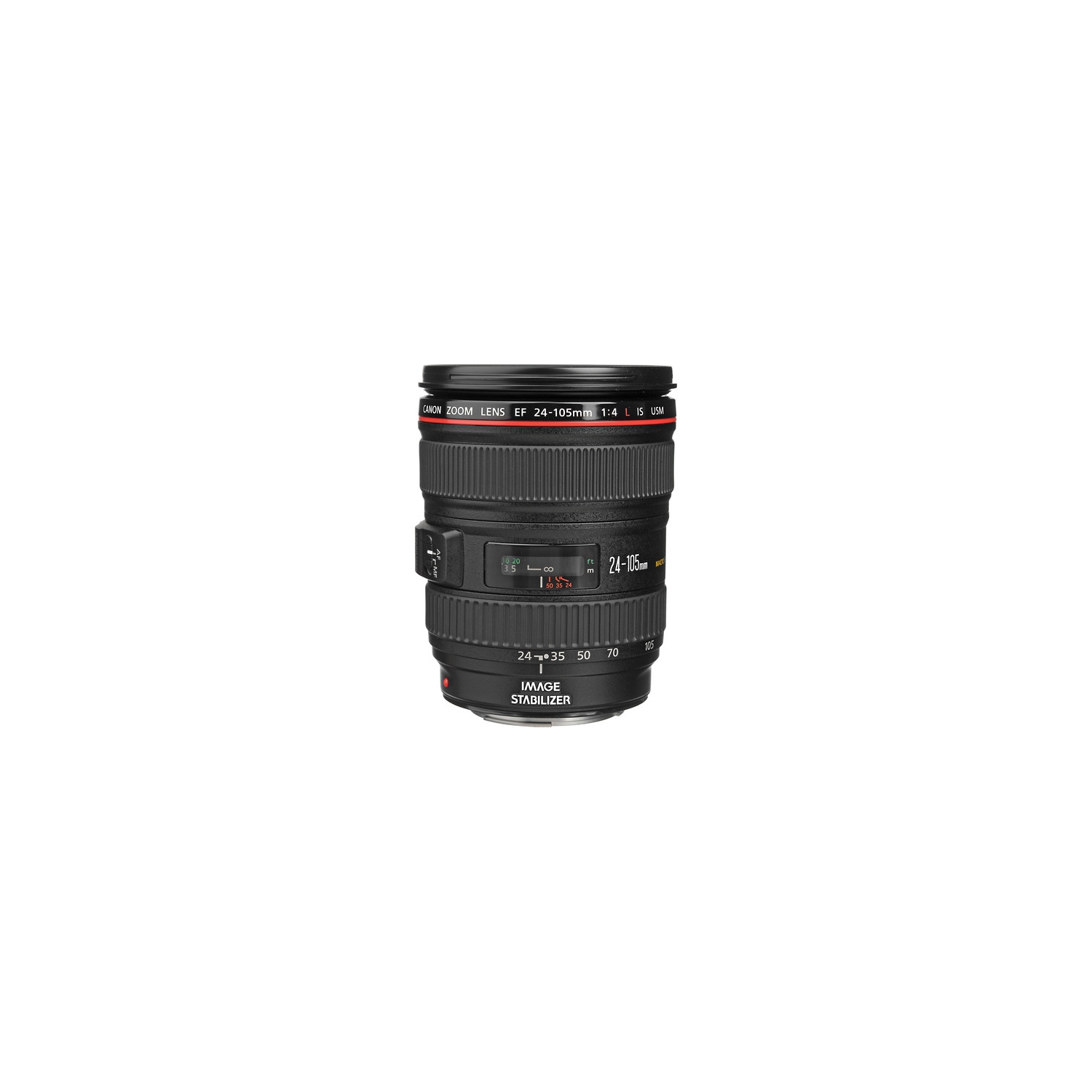 Canon EF 24-105mm f/4L IS USM Lens + 64GB Memory Card + Filter Bundle (International Version)