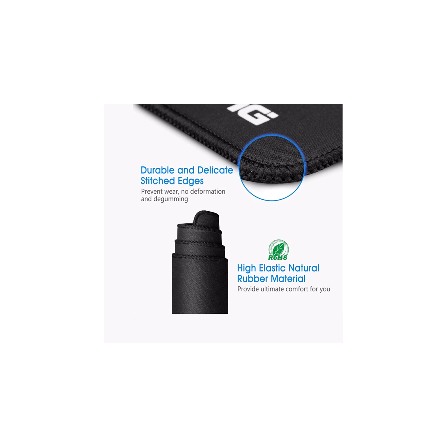 VicTsing 80x40cm larger gaming mouse pad mat_Black