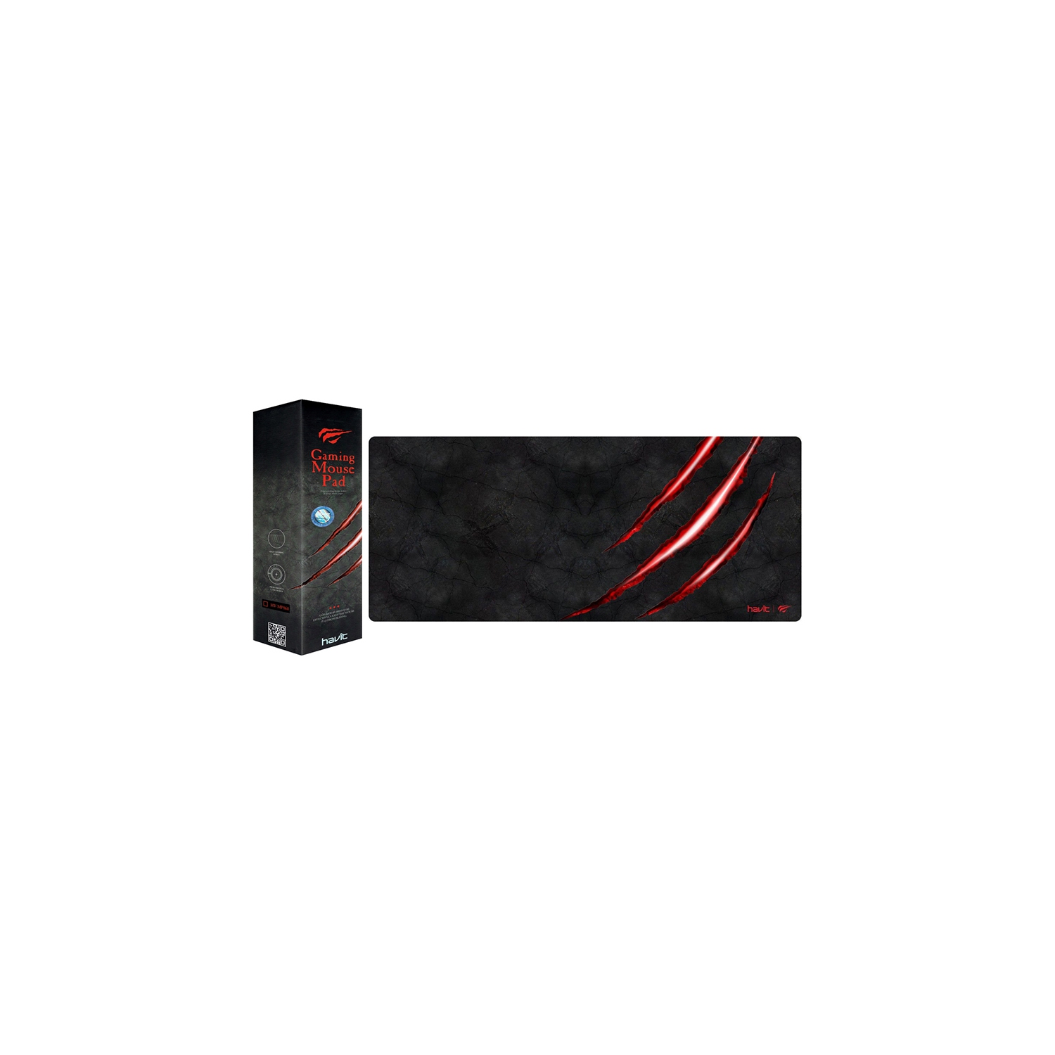 Grand tapis de souris de jeu 30&nbsp;cm à 70 points de Havit