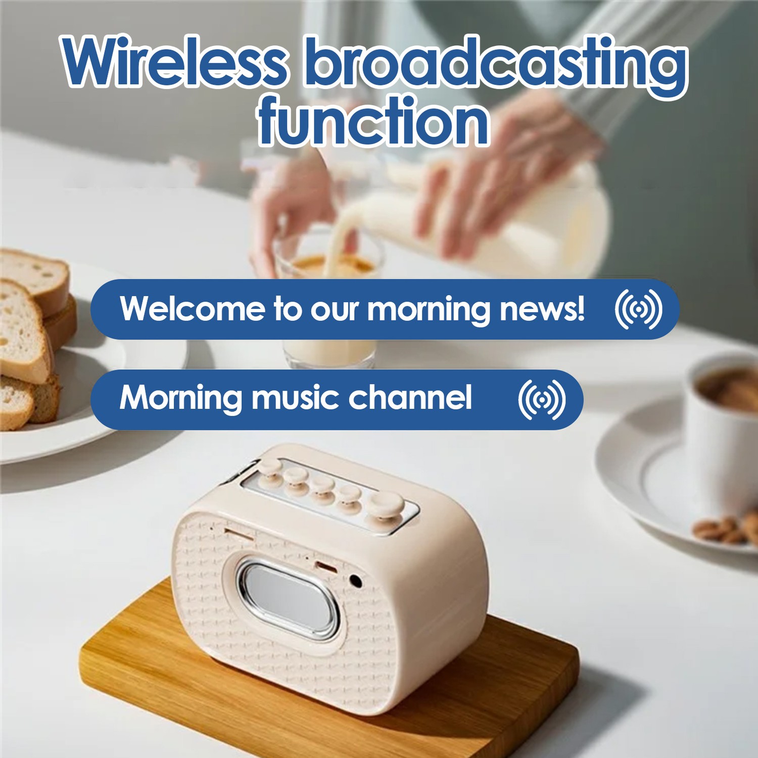 Petit appareil à bruit blanc classique, 8 sons apaisants de la nature, haut-parleur stéréo TWS portatif pour le sommeil, le yoga, la chambre de bébé