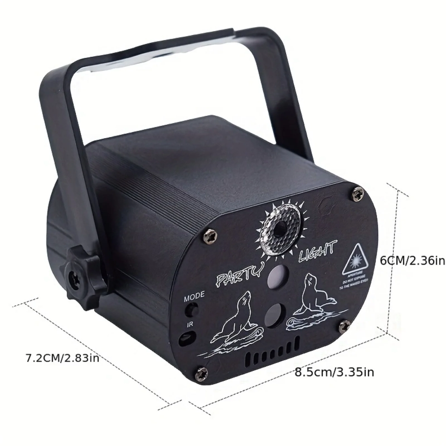 DJ Disco Stage Party Lights Télécommande Télécommande Télécommande Projecteur stroboscopique RVB laser commandé par la voix Décoration de Noël