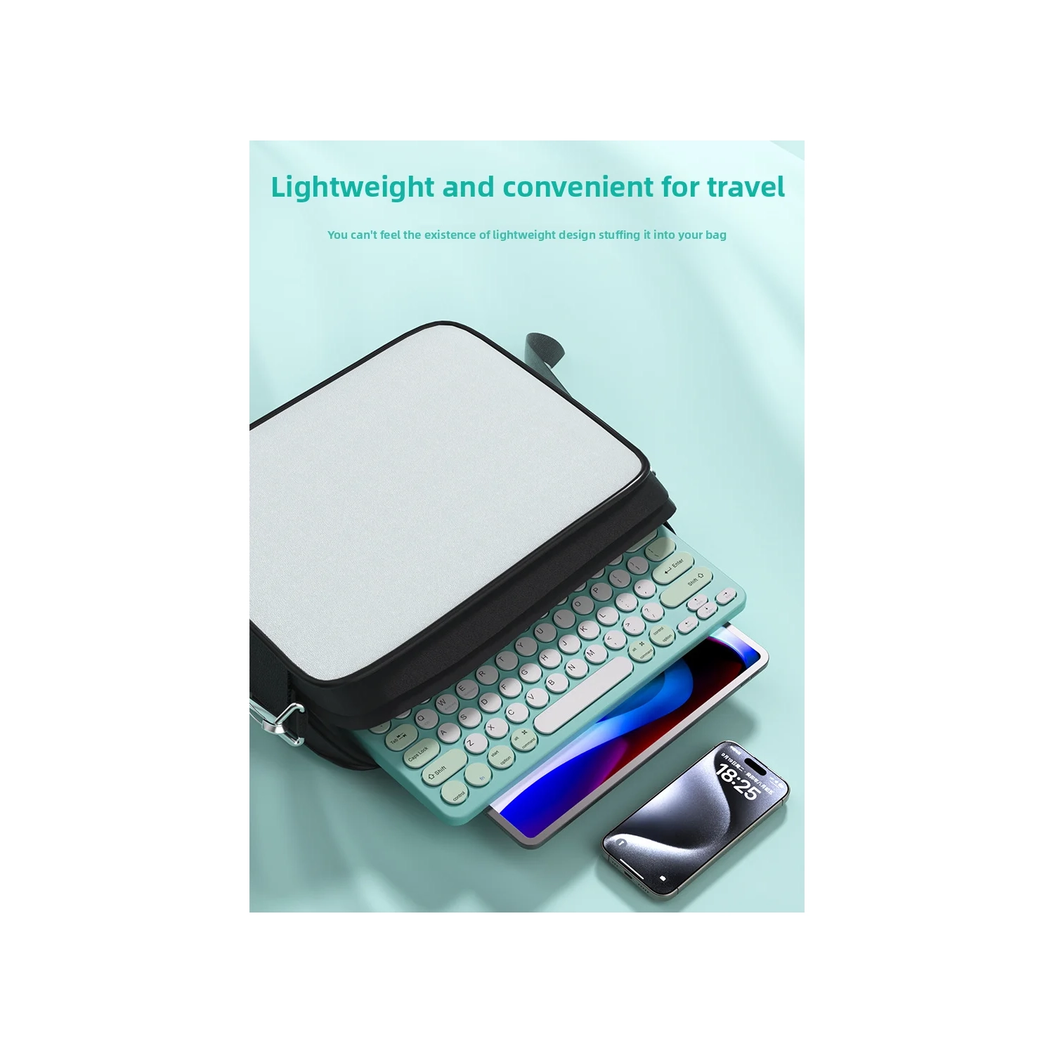 Wireless rechargeable three-mode wireless keyboard and mouse set tablet mobile phone notebook Android set-626 set