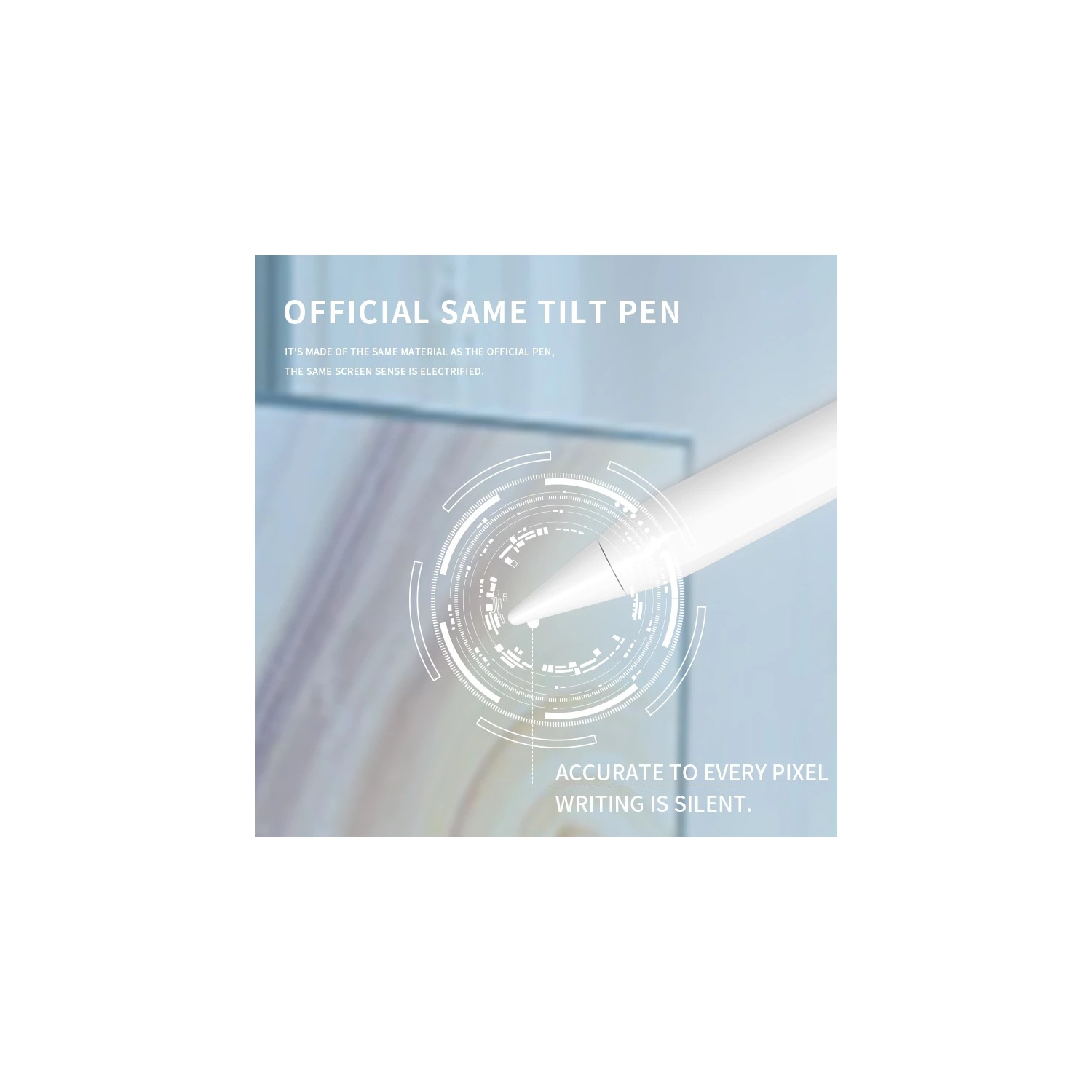 Suitable for ipad2018-2025 anti-mistouch magnetic pen iPad stylus ipad digital display capacitive special pen - white