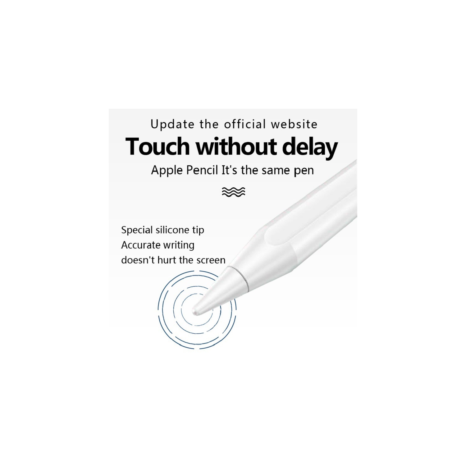Suitable for ipad2018-2025 anti-mistouch magnetic pen iPad stylus ipad digital display capacitive special pen - white