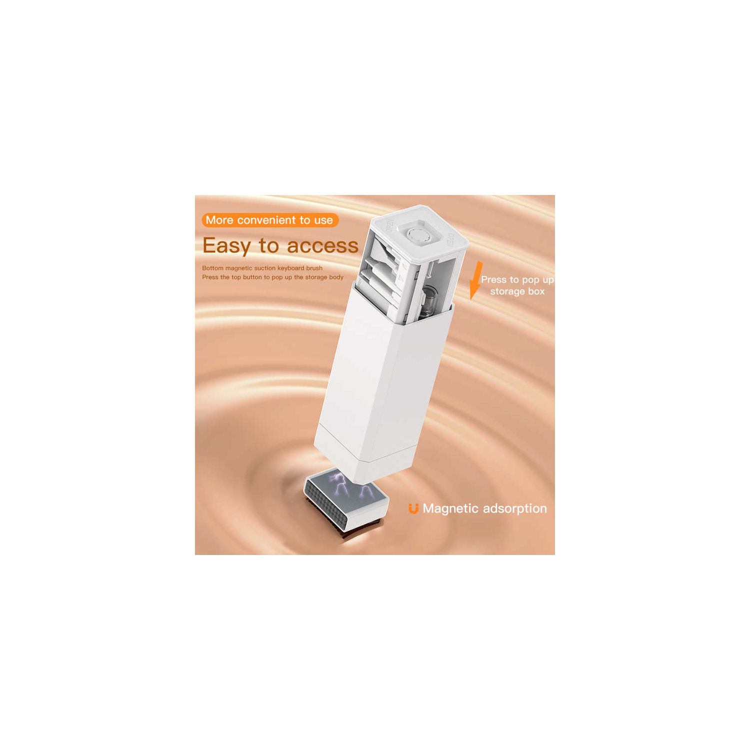 Trousse de nettoyage multifonction de T3 Rangement de boîte Ordinateur de nettoyage en profondeur Appareil photo de téléphone mobile, kit de