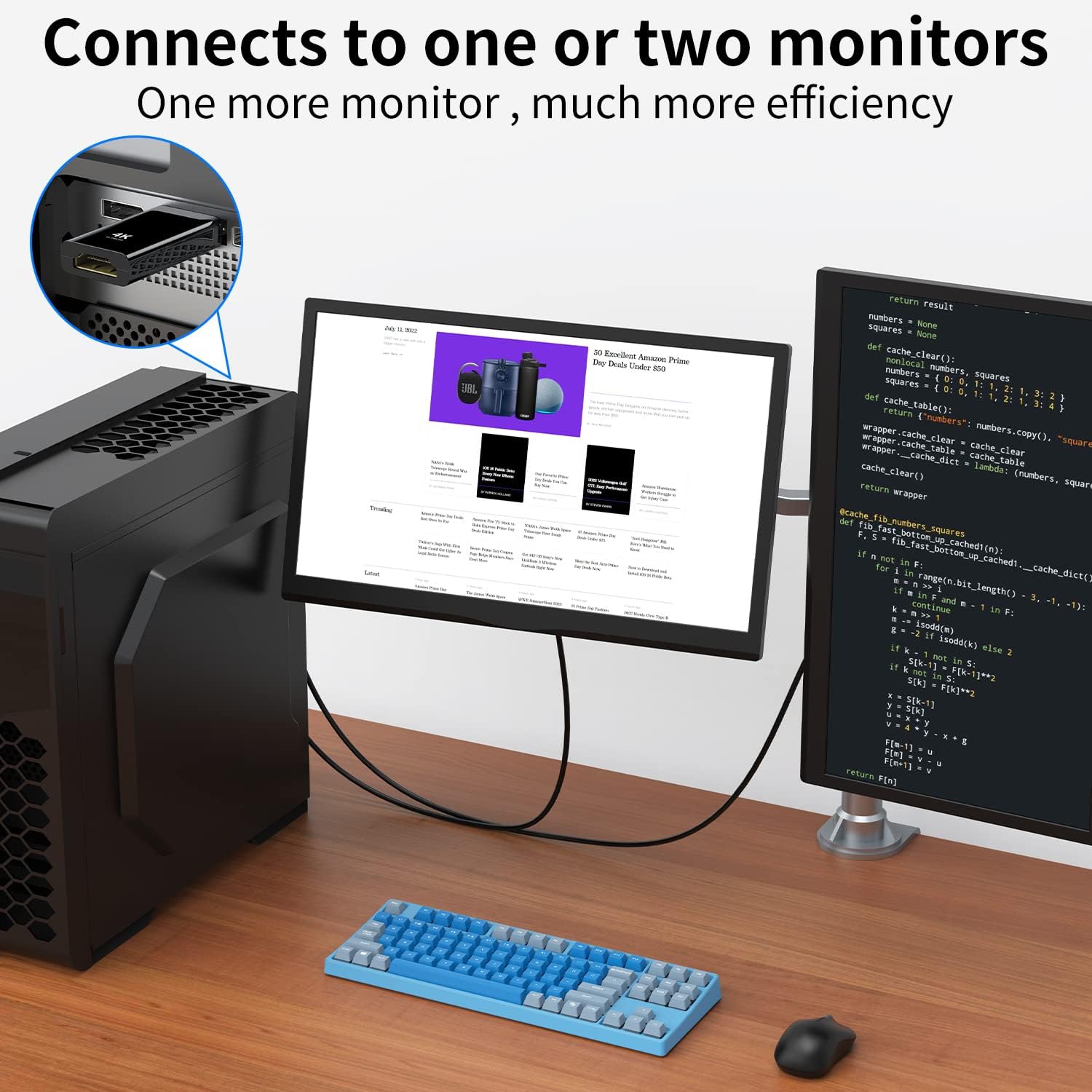 Adaptateur vidéo DP à HDMI Adaptateur DisplayPort mâle à HDMI; Adaptateur 4K DP à HD compatible avec les téléviseurs HD, les projecteurs, les PC et