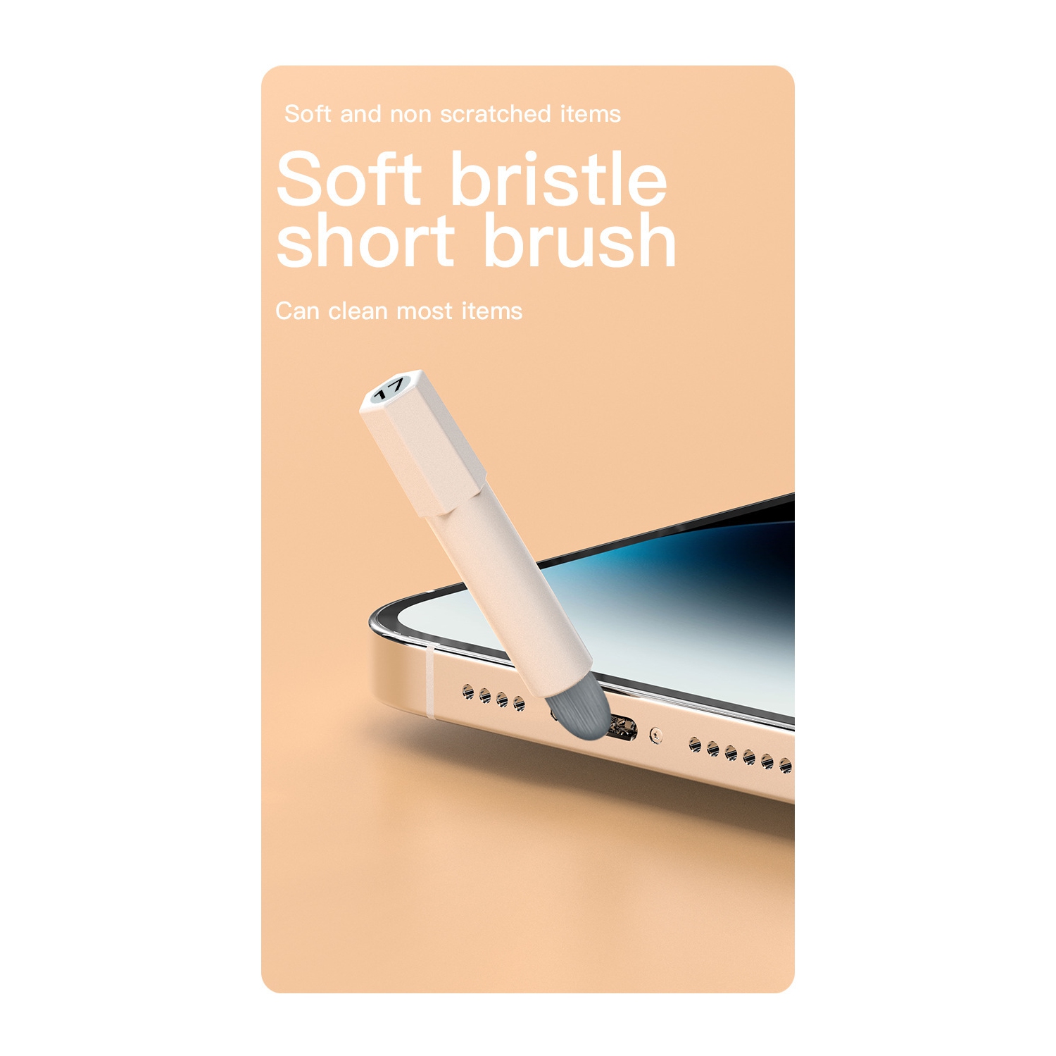 Q20 Digital Camera Earphones Mobile Phone Laptop Keyboard Cleaning Tool Set 20 in 1 Cleaning Pen - White