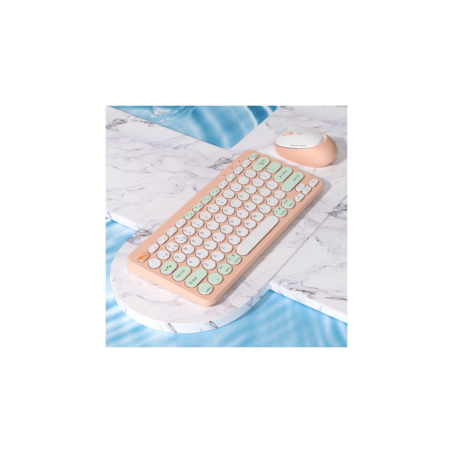 Wireless rechargeable three-mode wireless keyboard and mouse set tablet mobile phone notebook Android set-626 set