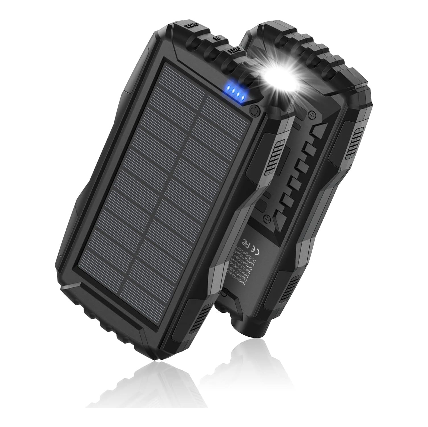 Chargeur portable à énergie solaire 42800&nbsp;mAh de Mregb – Recharge rapide, chargeur portatif avec lampe de poche – EXPÉDITION GRATUITE