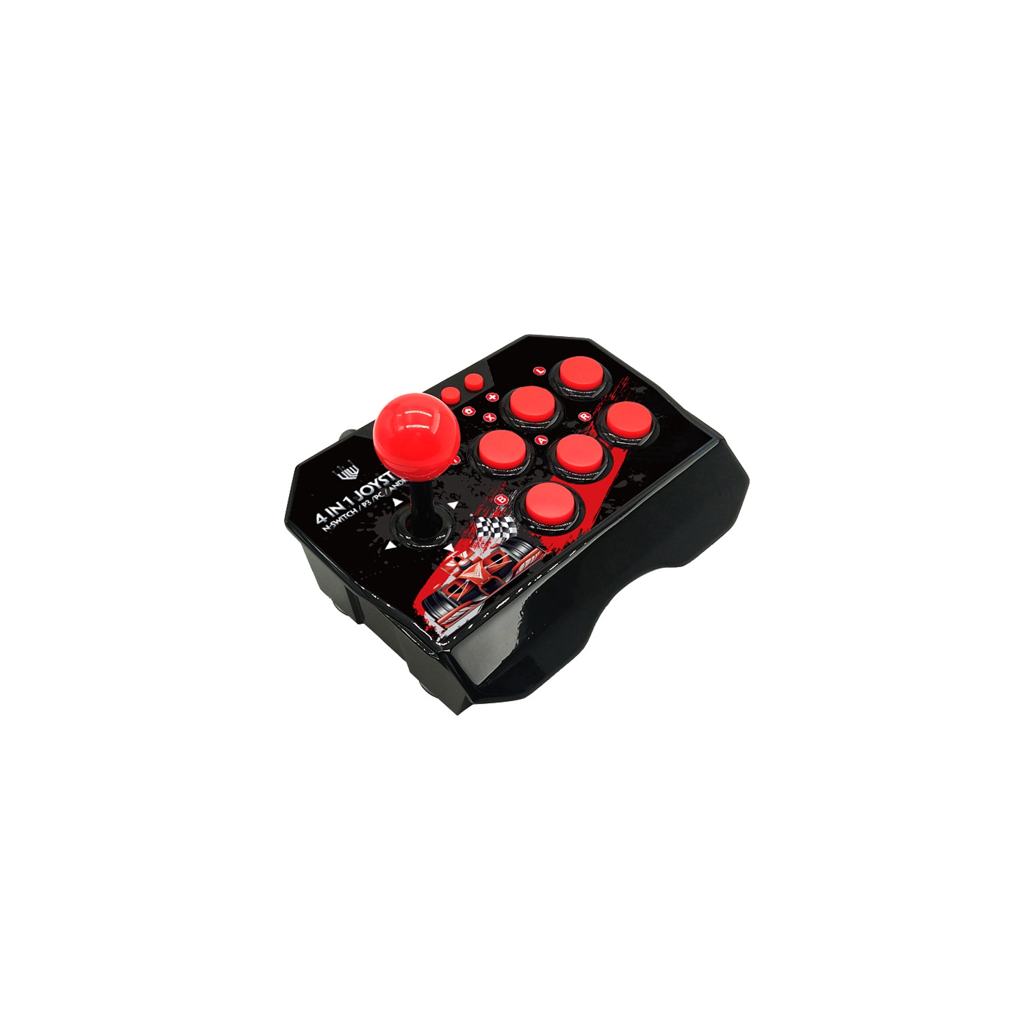 Manette Switch Manette 4-en-1 USB avec fil Joystick Retro Arcade Station Turbo Console de jeu Joystick manette de combat pour PS3 Switch PC Android TV