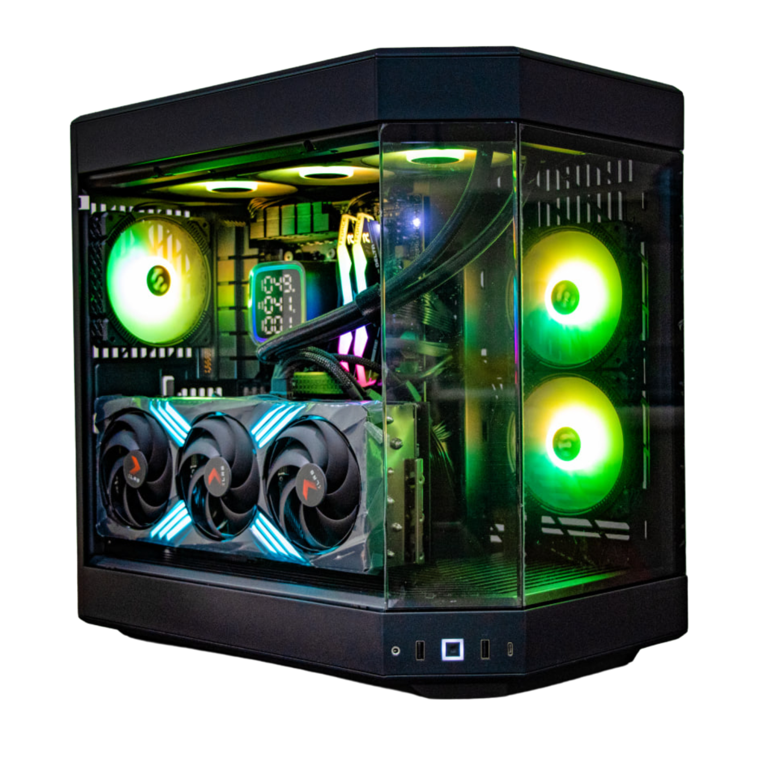 Delta Labs Titan Elite Gaming PC — RTX 5090 32GB, Ryzen 9 9950X3D, 64GB DDR5, 4TB NVMe SSD, 360mm AIO Liquid Cooler, Windows 11 — 4K & VR Ready