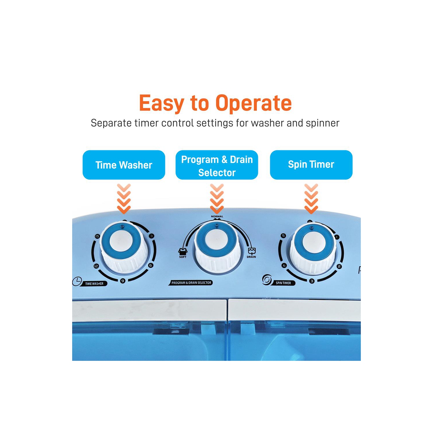 Pyle Home PUCWM22 Compact and Portable Washer and Spin Dryer