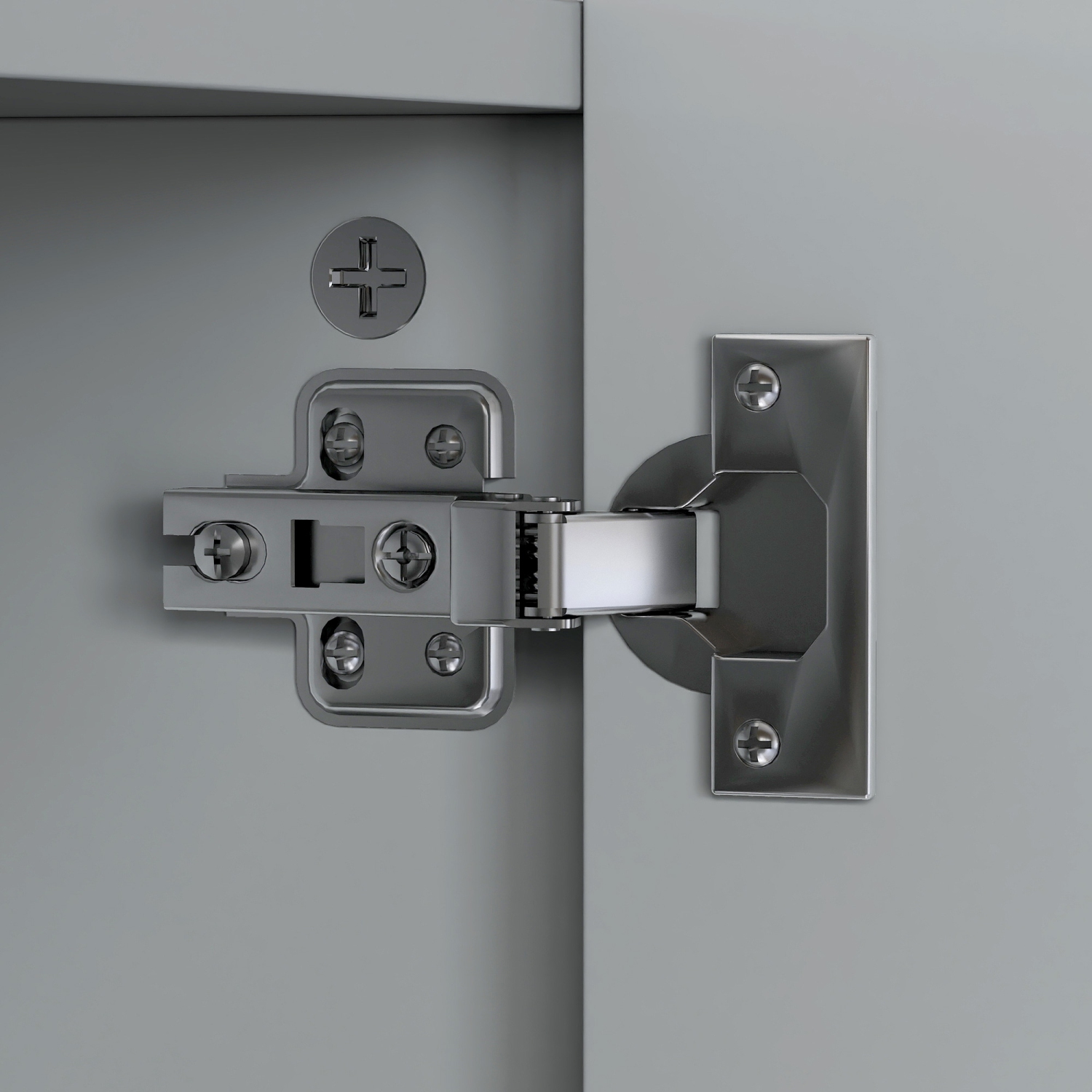 Armoire à pharmacie kleankin de 35 x 24&nbsp;po, miroir mural pour salle de bain avec portes miroir, tablettes ajustables, gris