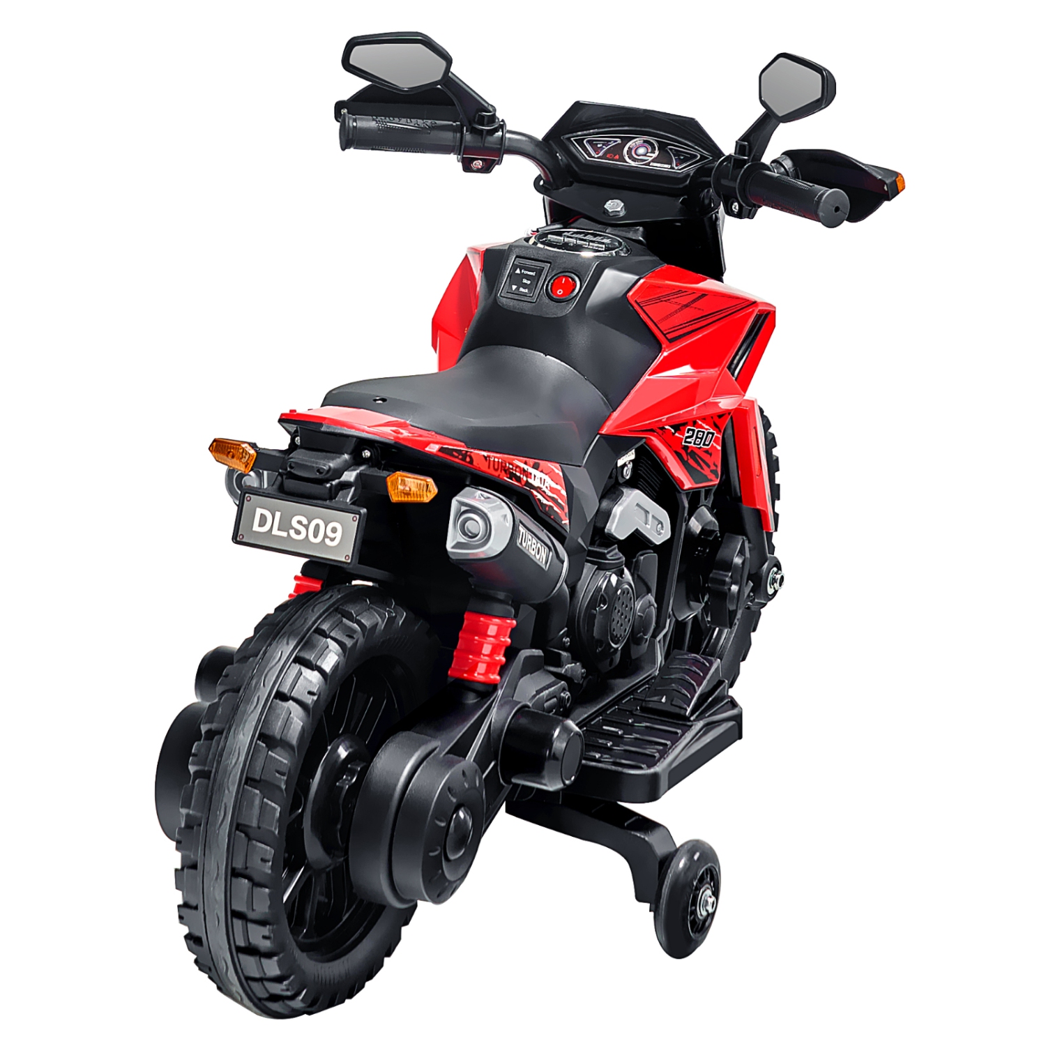 VEVOR Kids Ride On Motorcycle, 12V Battery Powered Motorcycle with Speed Up to 3mph, Detachable Training Wheels, Headlight, LED Light, Music,