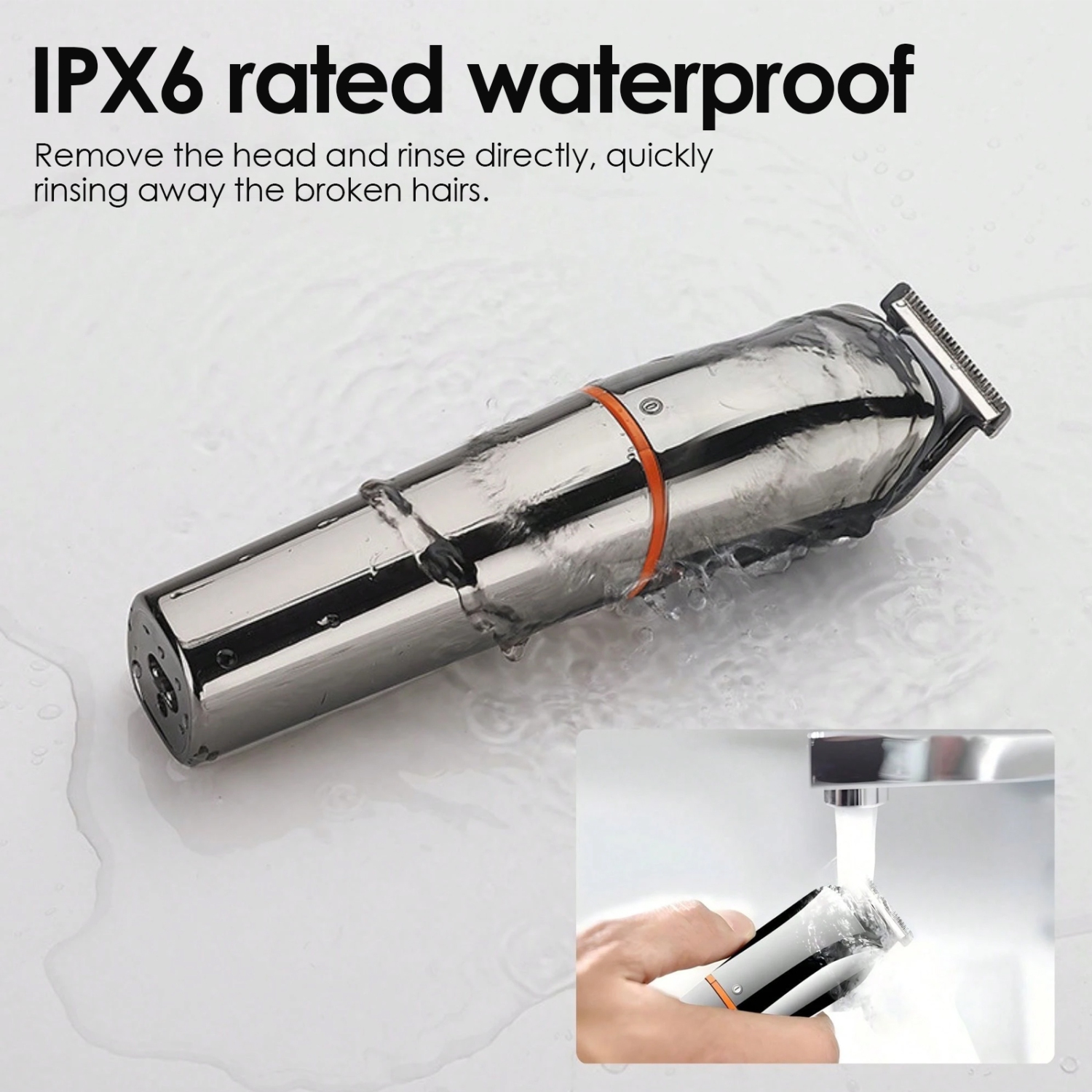 Men's Beard Trimmer and Nose Hair Trimmer, 6 in 1 Hair Clipper Set, Perfect for Beard, Hair, Body, Nose, Ears