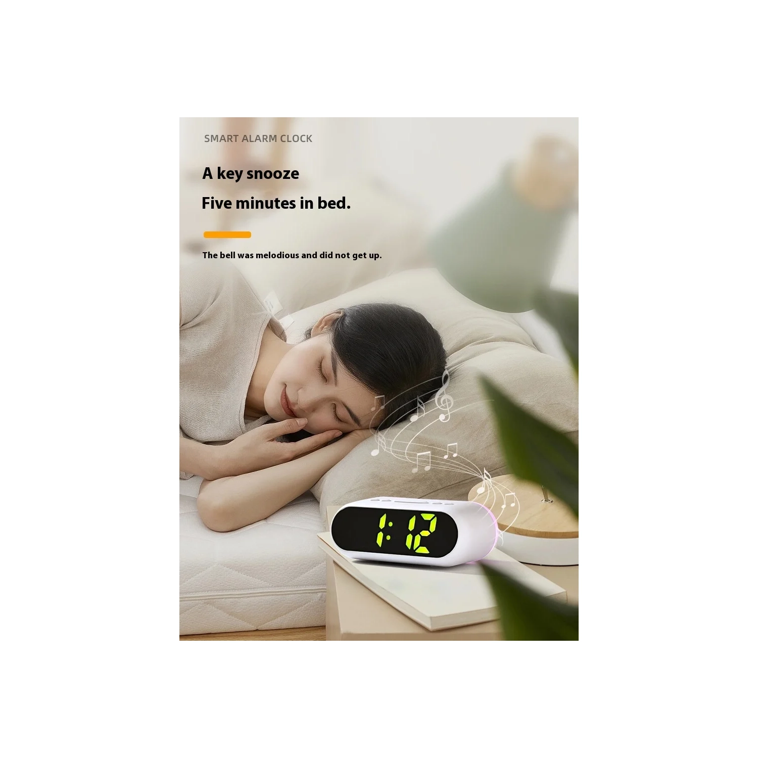 Réveille-matin de recharge USB multifonctionnel réveille-matin intelligent lumineux RVB à induction contrôlée par la voix