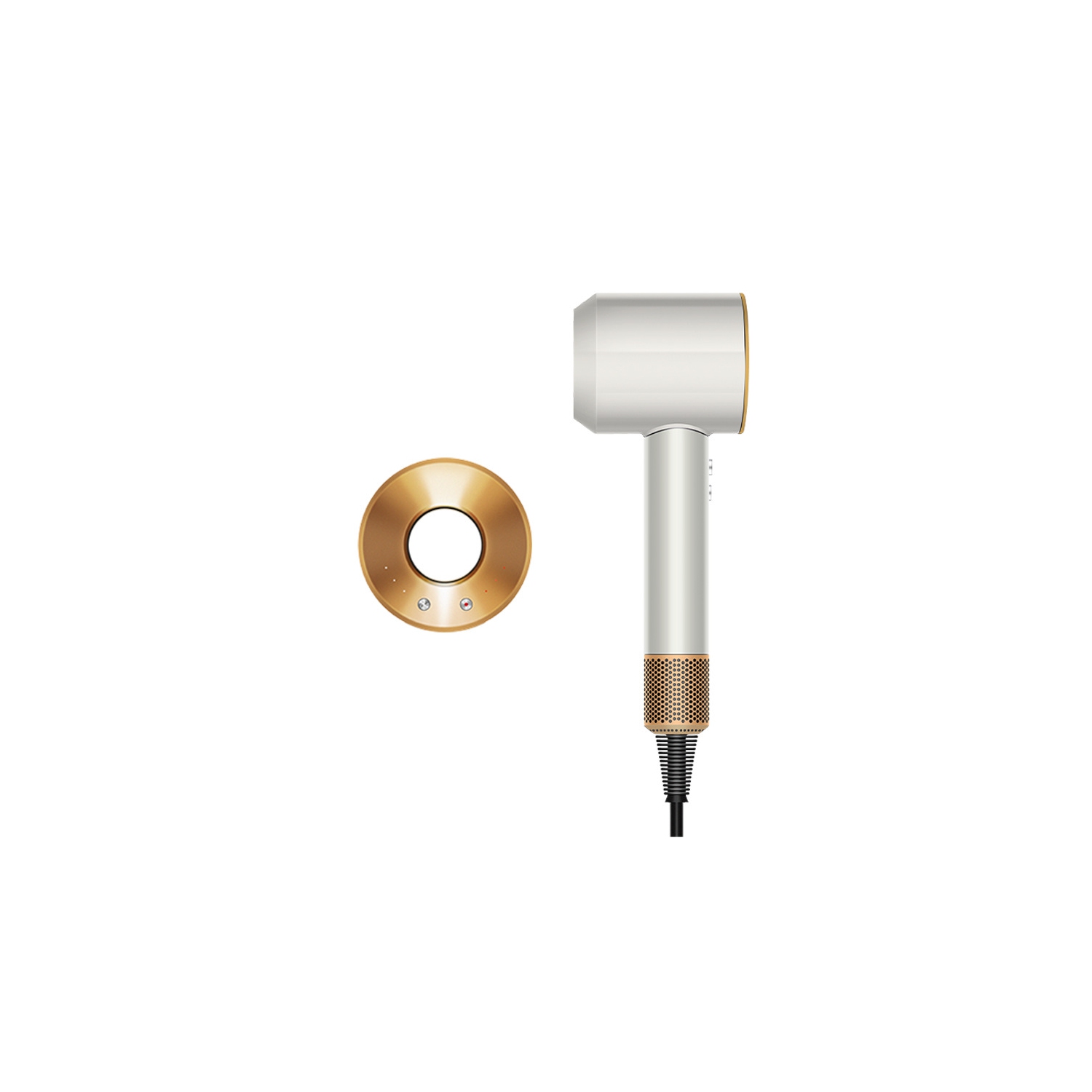 High-speed leafless hair dryer for household use, strong wind power, negative ion, hair salon, hotel, high-power hair dryer - ceramic gold single air