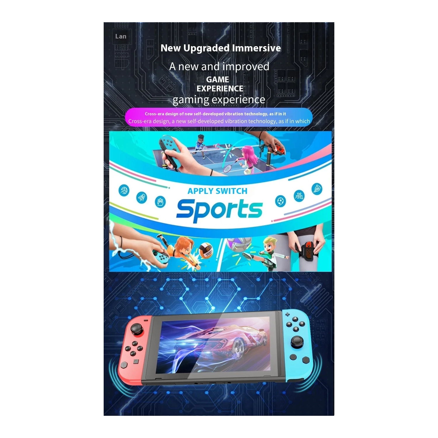 Switch controller game controller left and right wireless Bluetooth controller with one-button wake-up Joycon dual vibration motor- New Fortnite +