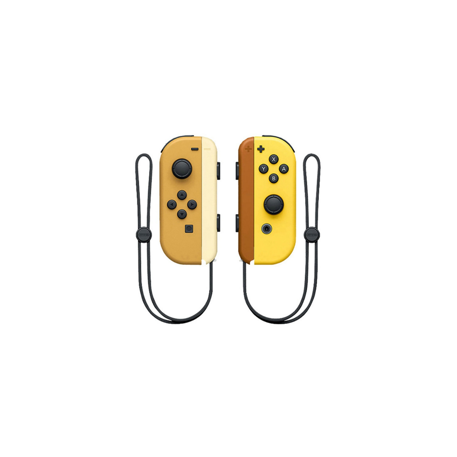 Manette de jeu de Witch manette de jeu sans fil Bluetooth gauche et droite avec moteur à vibration double Joycon à un bouton de réveil - brun +