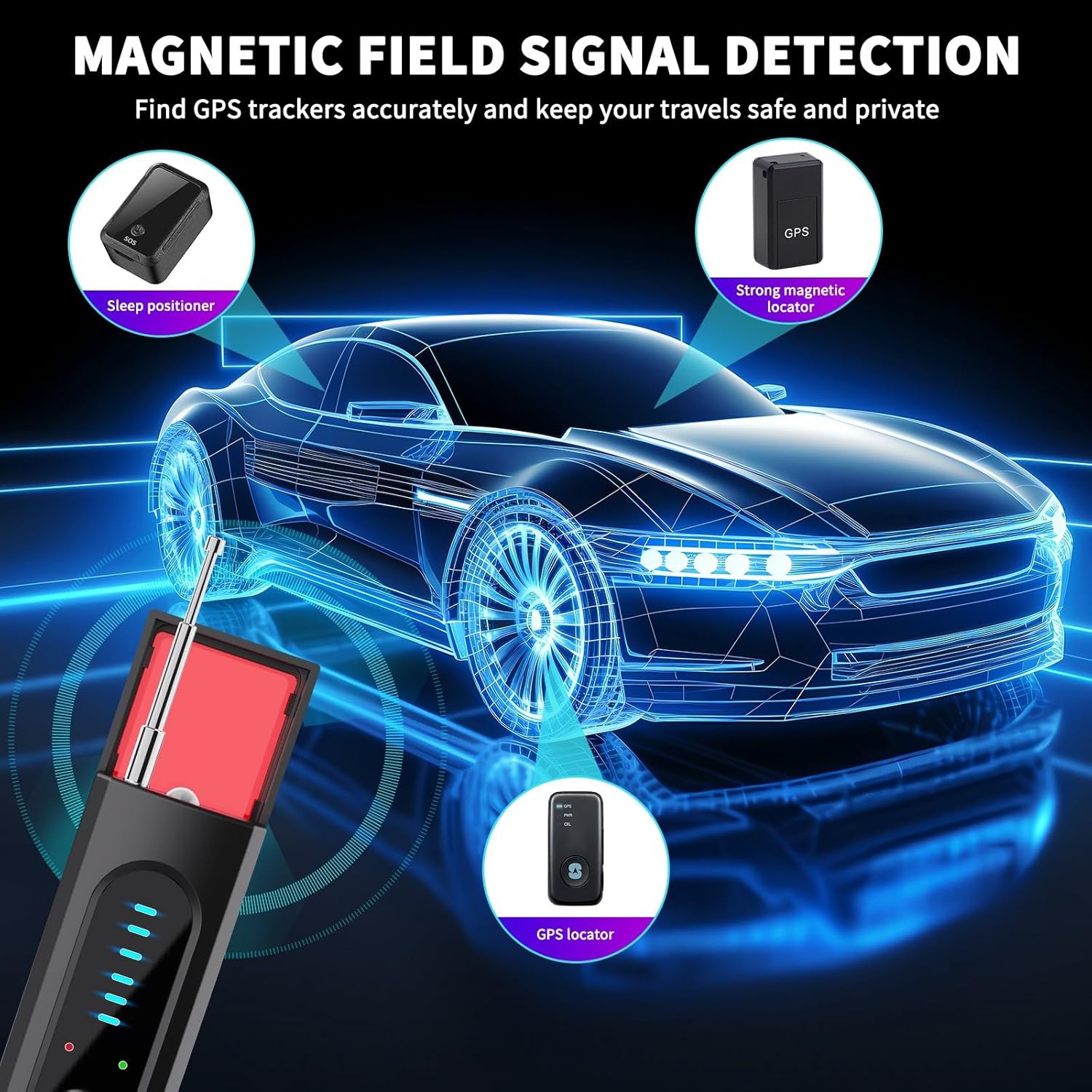 Camera detector hotel anti-sneak infrared scanner anti-GPS anti-peep positioning monitoring wireless detection, spy camera detector