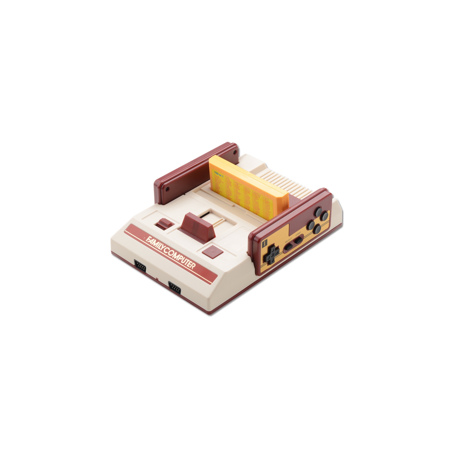 Retro game console, 632 classic games, two-wire controller, compact and portable - plug and play, can be connected to TV