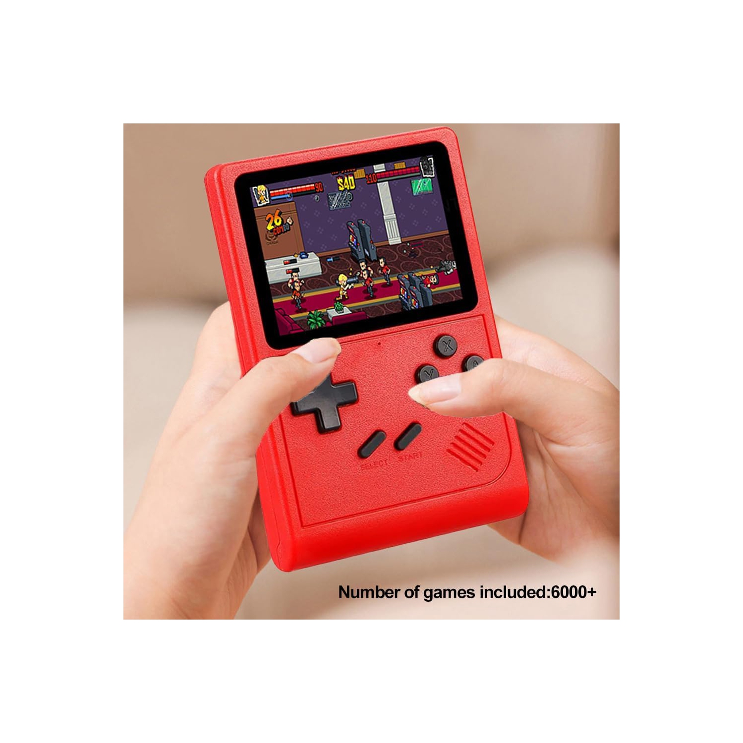 3.5 Inch Retro Handheld Game Console-6000+ Classic Games, Support Multiple Emulators,Custom Controls - Portable Game Console, Great Gift for Boys and