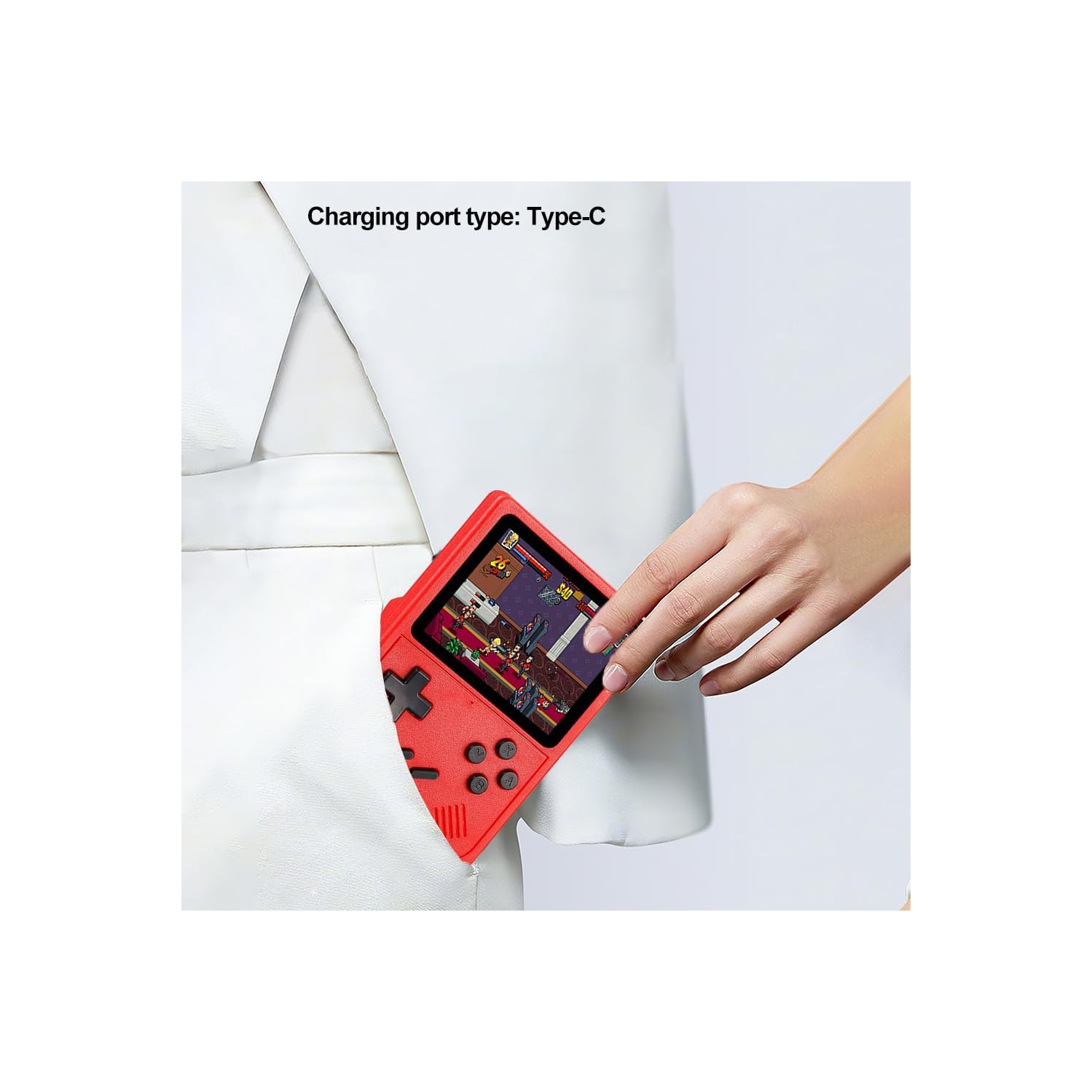 3.5 Inch Retro Handheld Game Console-6000+ Classic Games, Support Multiple Emulators,Custom Controls - Portable Game Console, Great Gift for Boys and