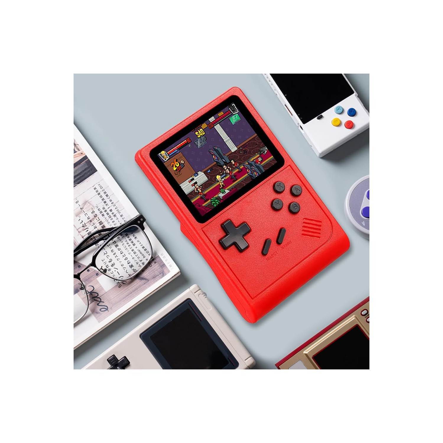 3.5 Inch Retro Handheld Game Console-6000+ Classic Games, Support Multiple Emulators,Custom Controls - Portable Game Console, Great Gift for Boys and