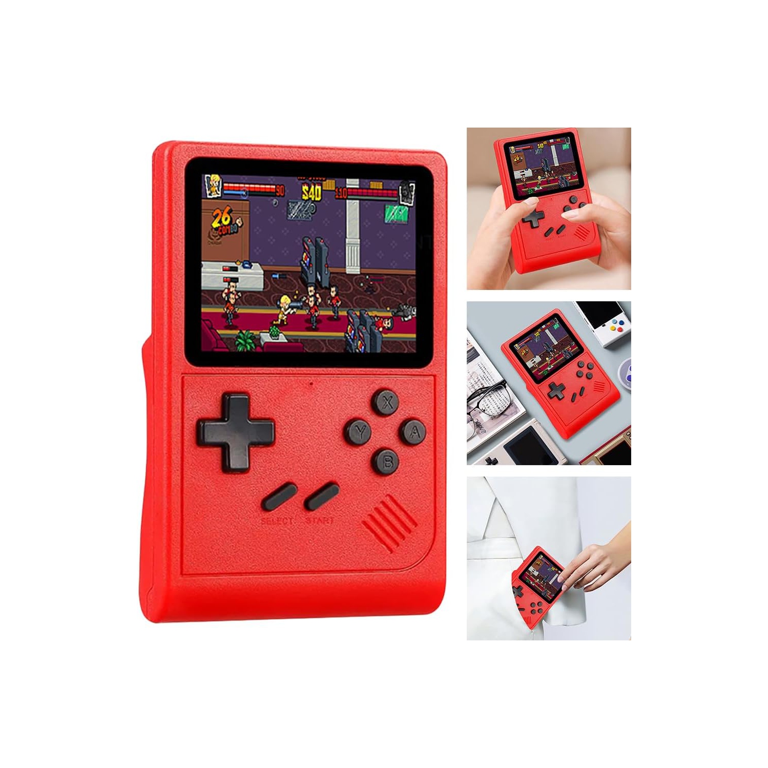 3.5 Inch Retro Handheld Game Console-6000+ Classic Games, Support Multiple Emulators,Custom Controls - Portable Game Console, Great Gift for Boys and