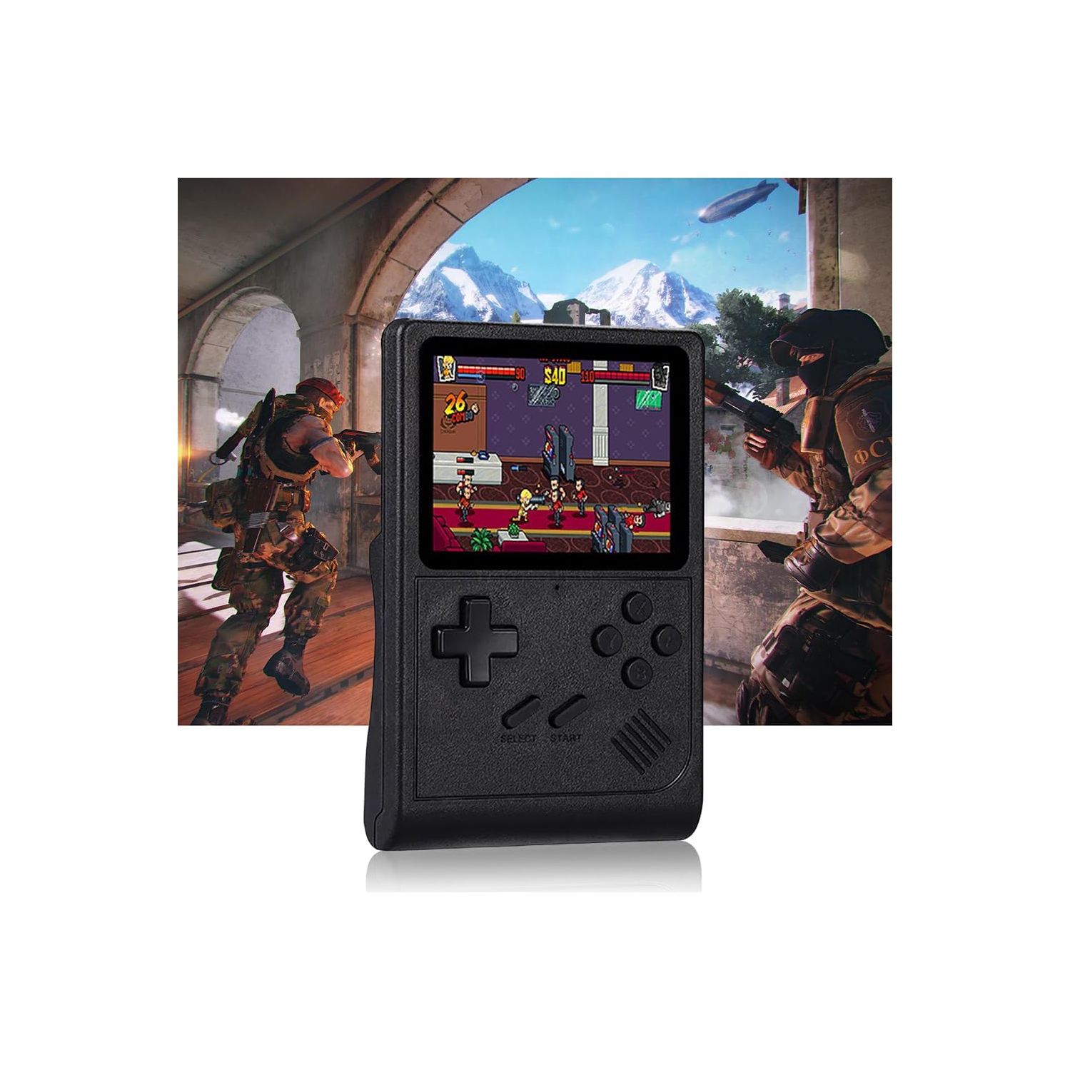 3.5 Inch Retro Handheld Game Console-6000+ Classic Games, Support Multiple Emulators,Custom Controls - Portable Game Console, Great Gift for Boys and