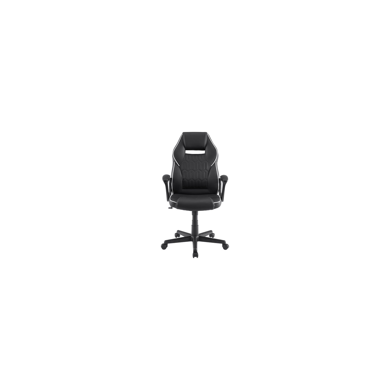Remis à neuf - Fauteuil de jeu en cuir de polyuréthane d'Insignia - Noir - Exclusivité Best Buy