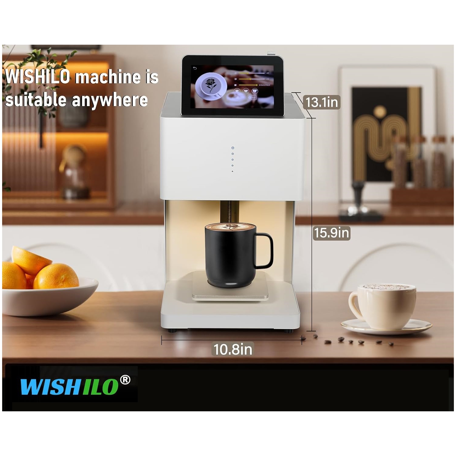 Latte Art Master Printer Auto Coffee Latte Art Maker, Smart Food Printer on Coffee/Beverage Foam & Desserts for Cafe Office Hotel Party & Event.