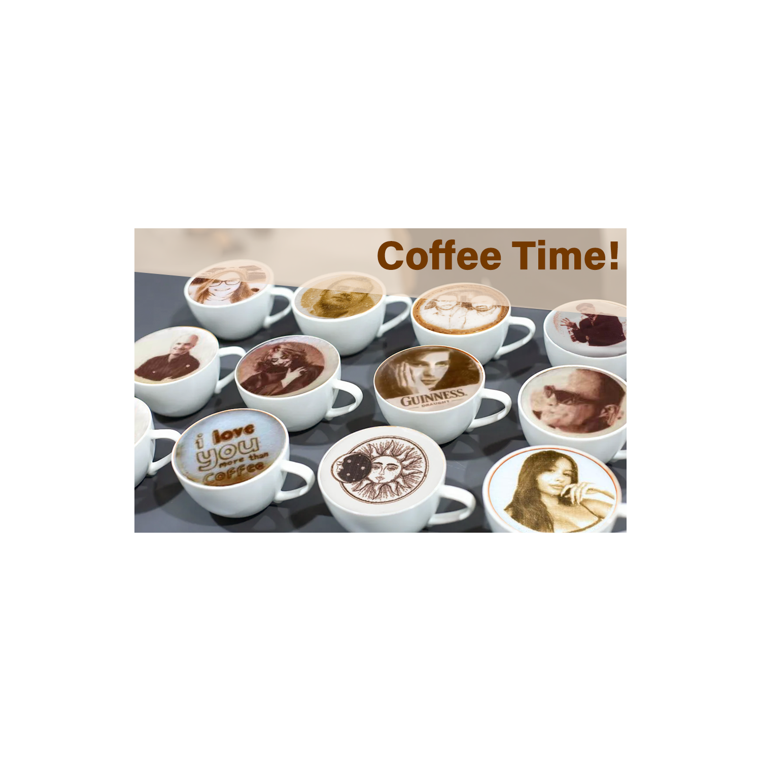 Latte Art Master Printer Auto Coffee Latte Art Maker, Smart Food Printer on Coffee/Beverage Foam & Desserts for Cafe Office Hotel Party & Event.