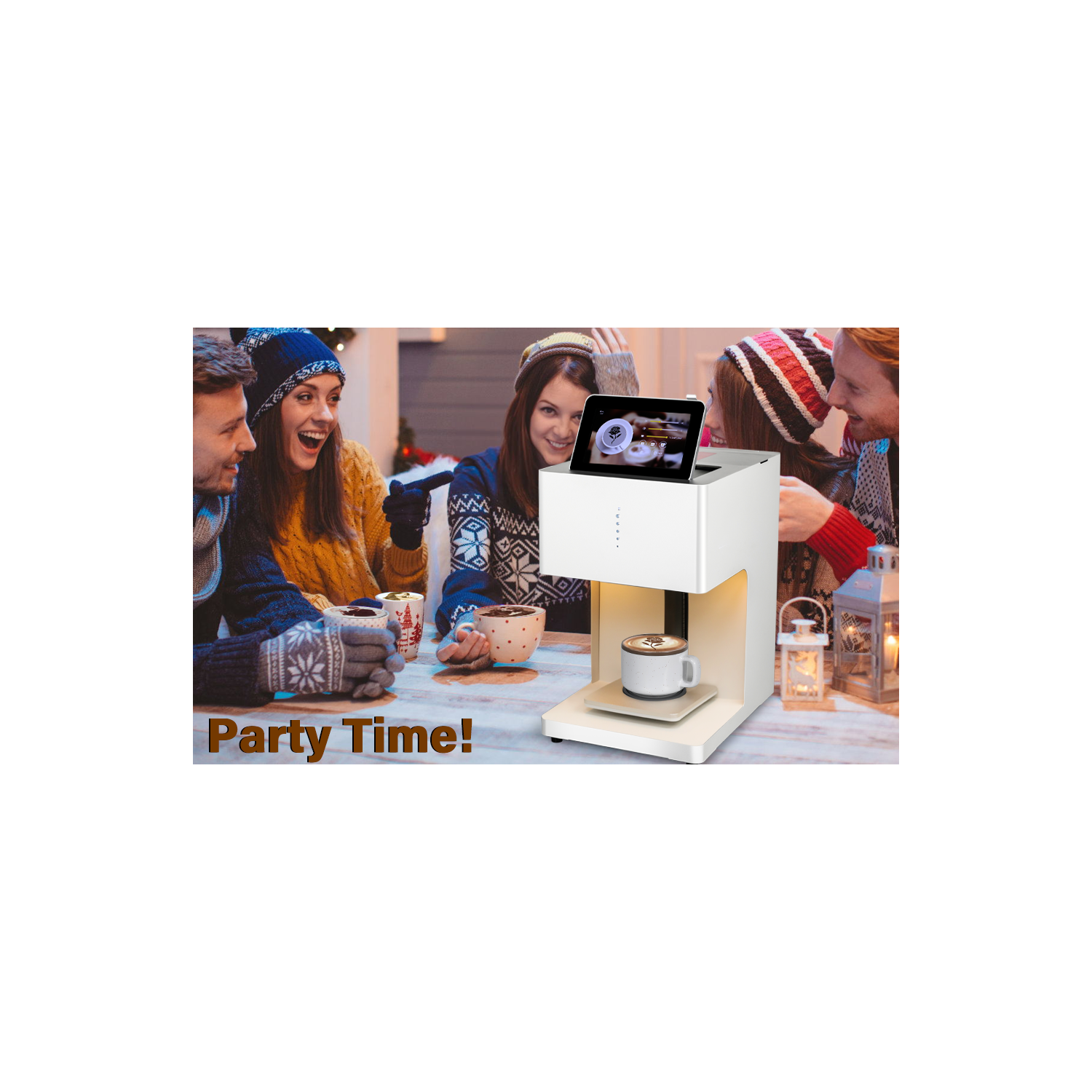 Latte Art Master Printer Auto Coffee Latte Art Maker, Smart Food Printer on Coffee/Beverage Foam & Desserts for Cafe Office Hotel Party & Event.