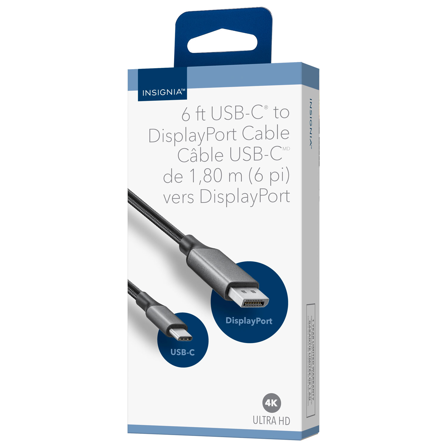 Câble USB-C à DisplayPort UHD 4K de 2 m d'Insignia (NS-PCKCD626-C) - Exclusivité Best Buy