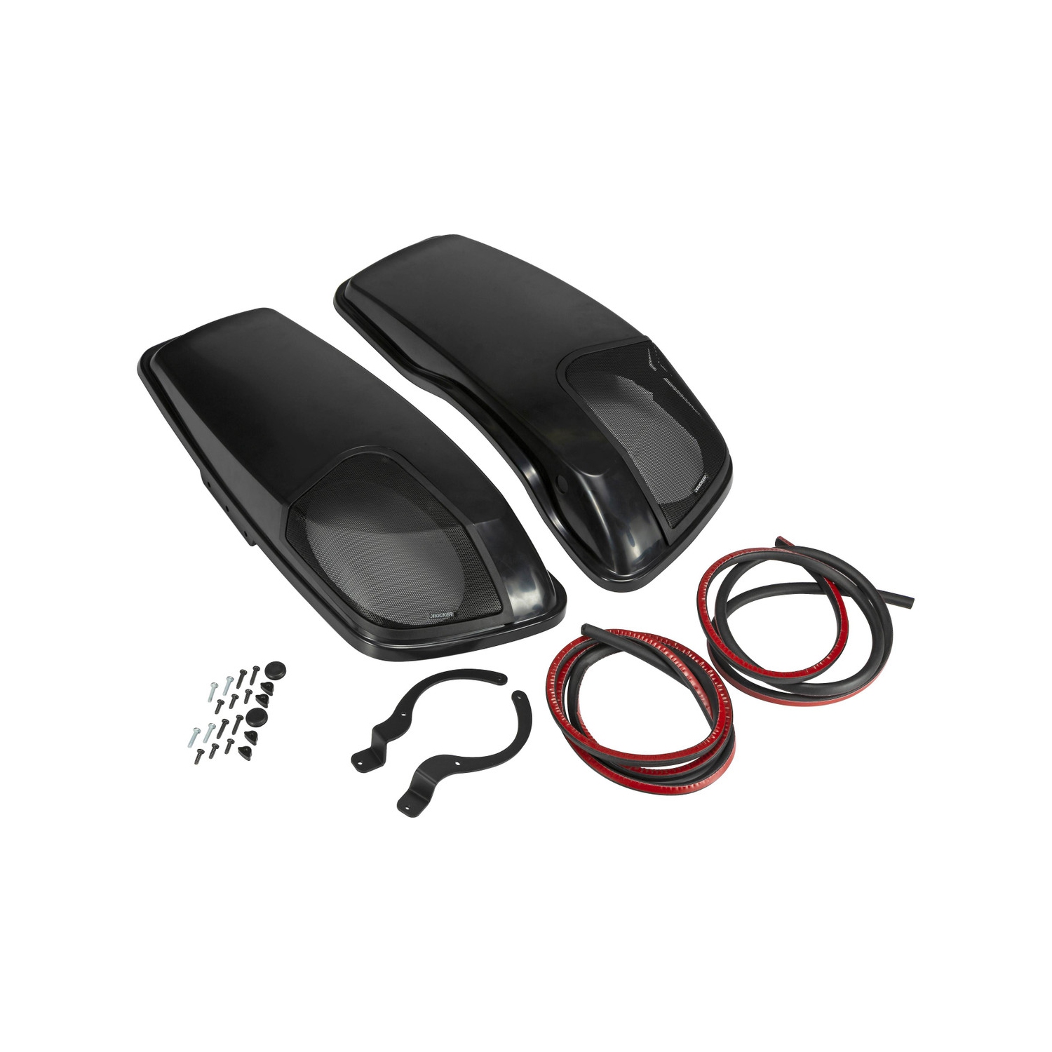 Kicker 46HDBL69 Custom-fit Bag Lids for Select 2014+ Harley Davidson w/ 6x9" Speakers