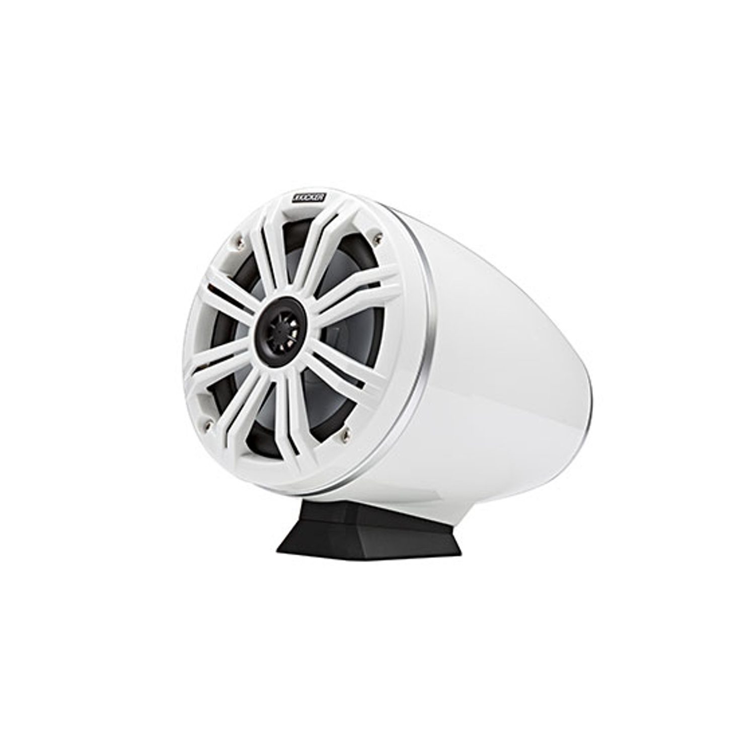 Kicker 46KMFC65W 6.5" Marine Coaxial Tower Speaker System - White