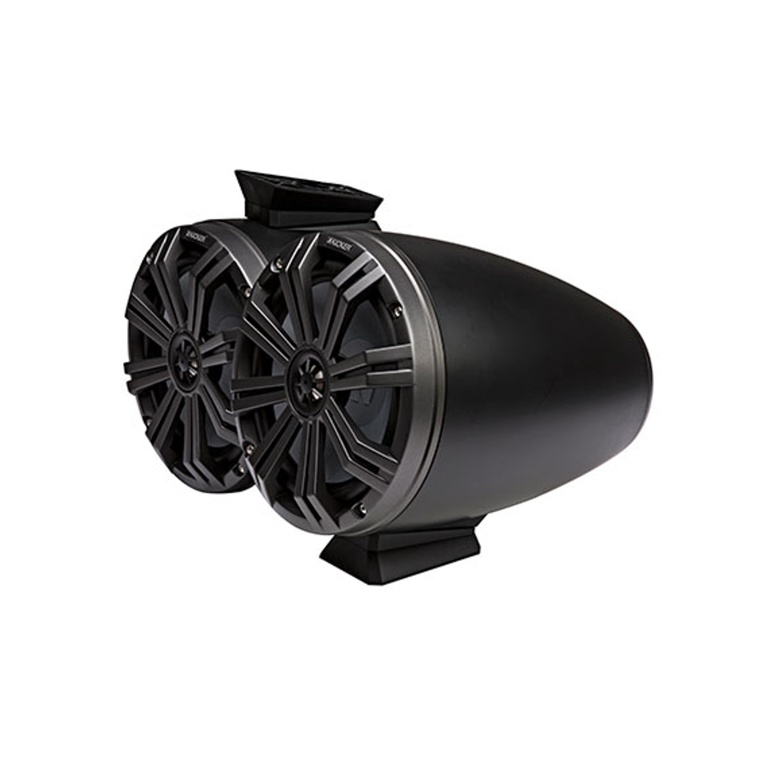 Haut-parleurs colonne nautiques plats de 8&nbsp;po 46&nbsp;kmFC8 de Kicker - Noir