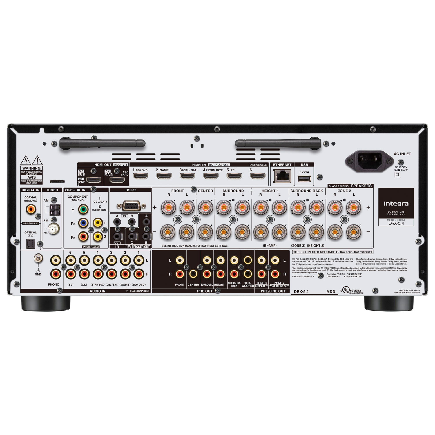 Récepteur AV réseau Ultra HD 4K 9.2 canaux DRX5.4 d'Integra Onkyo - Partenaire de détail exclusif